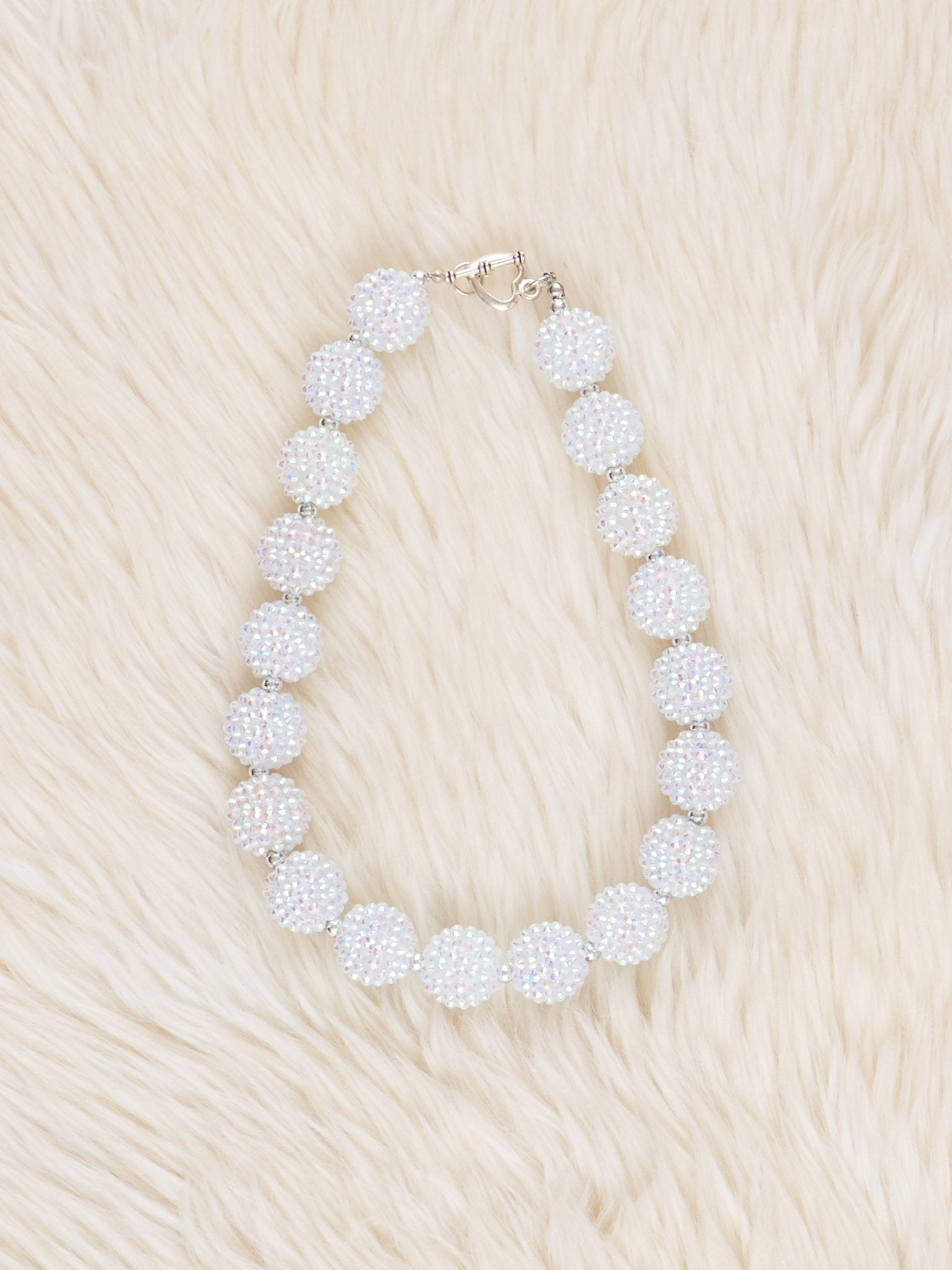 Silver Sparkle Bubble Necklace - Marie Nicole Clothing