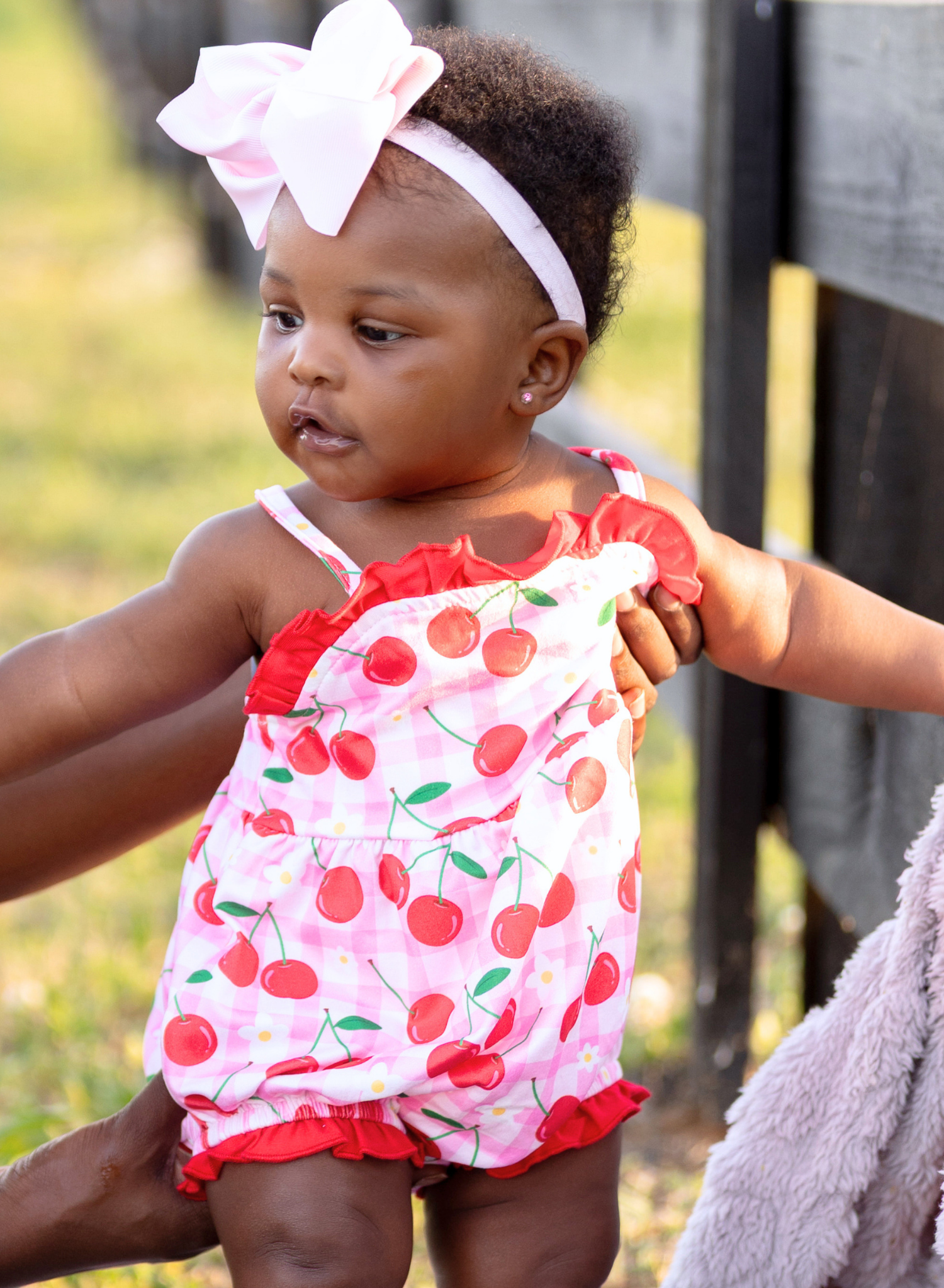 Cherry Berries Delight Ruffle Romper - Marie Nicole Clothing