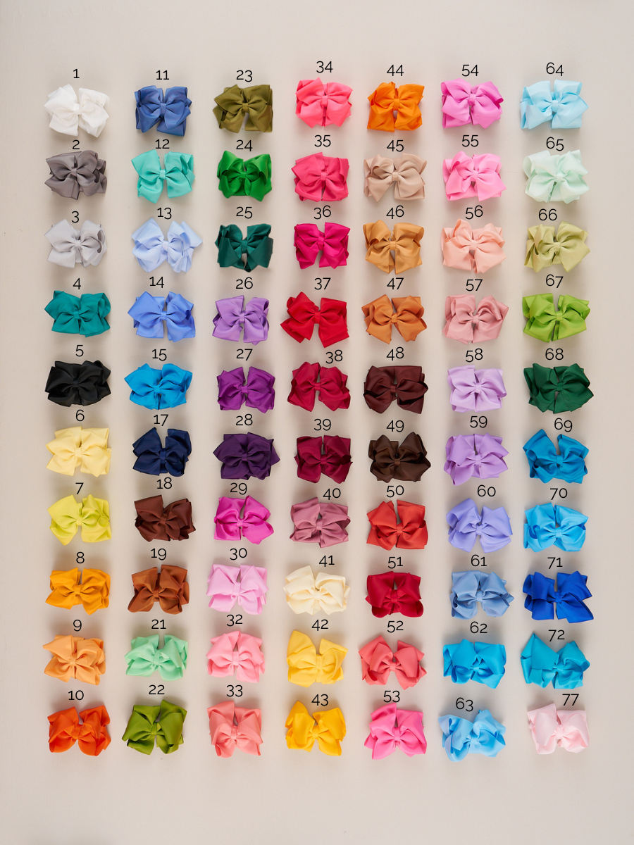 Double Layer Bow 5 Inch - 70 Colors Available - Marie Nicole Clothing