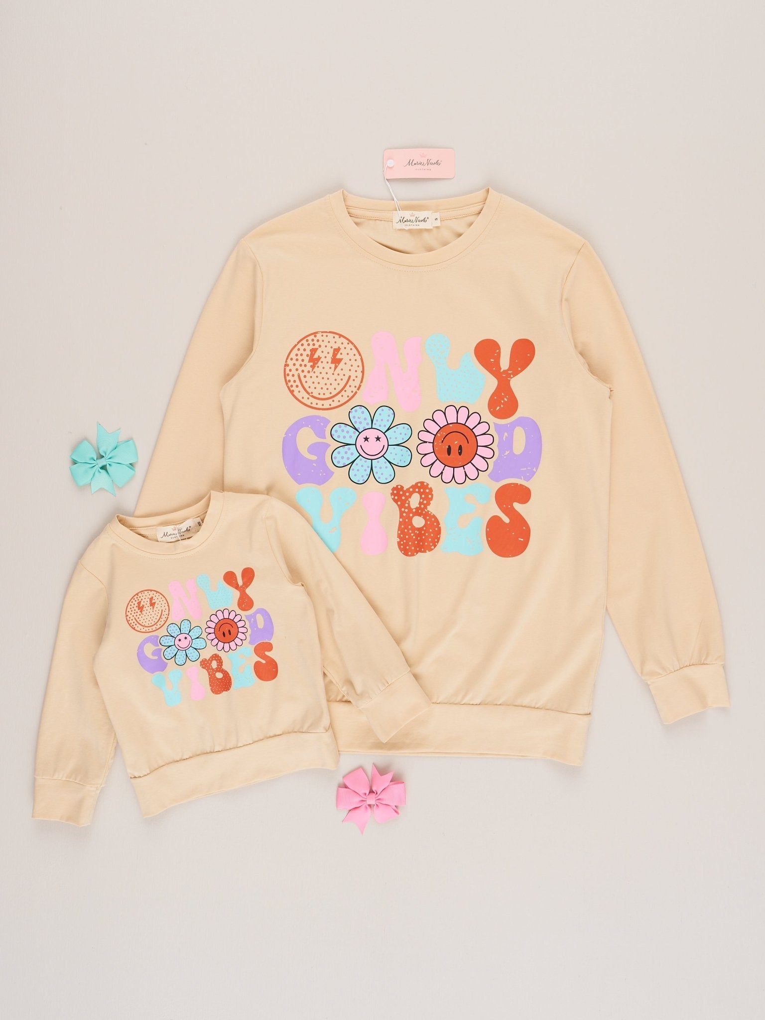 Mom & Me Good Vibes Shirt - Marie Nicole Clothing