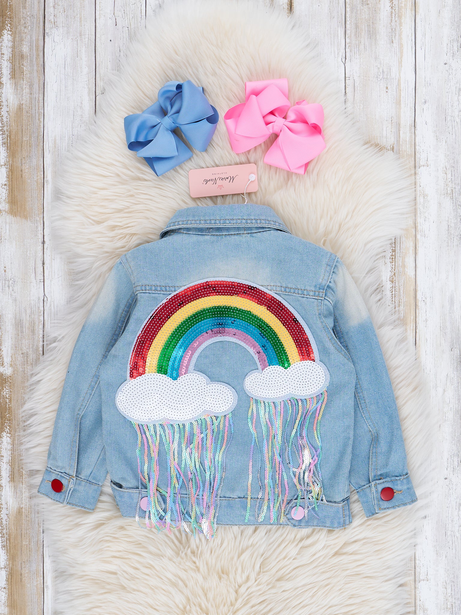 Rainbow Pink, Jean orders Jacket, Size 3T