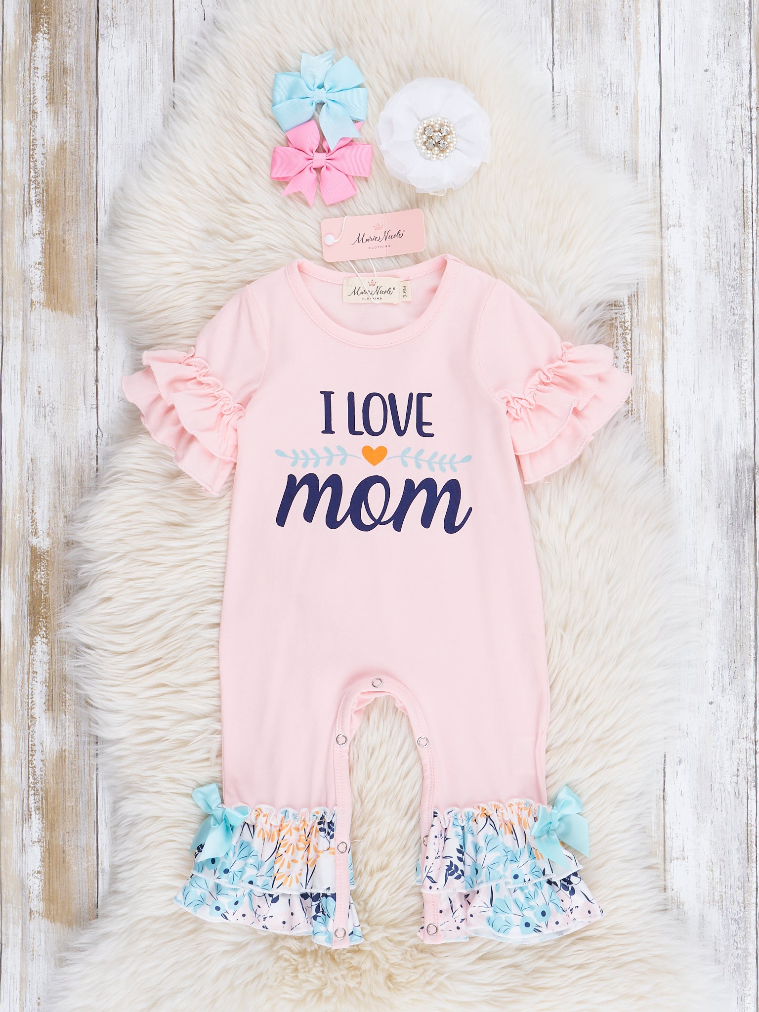 Romper I Love Mommy Baby Girl Clothes Romper I Love Mama Baby