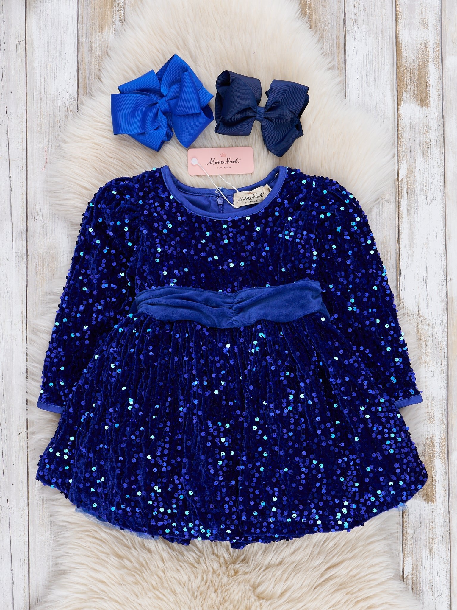 sapphire sequin dress Sapphire Sequin Gown by Badgley Mischka