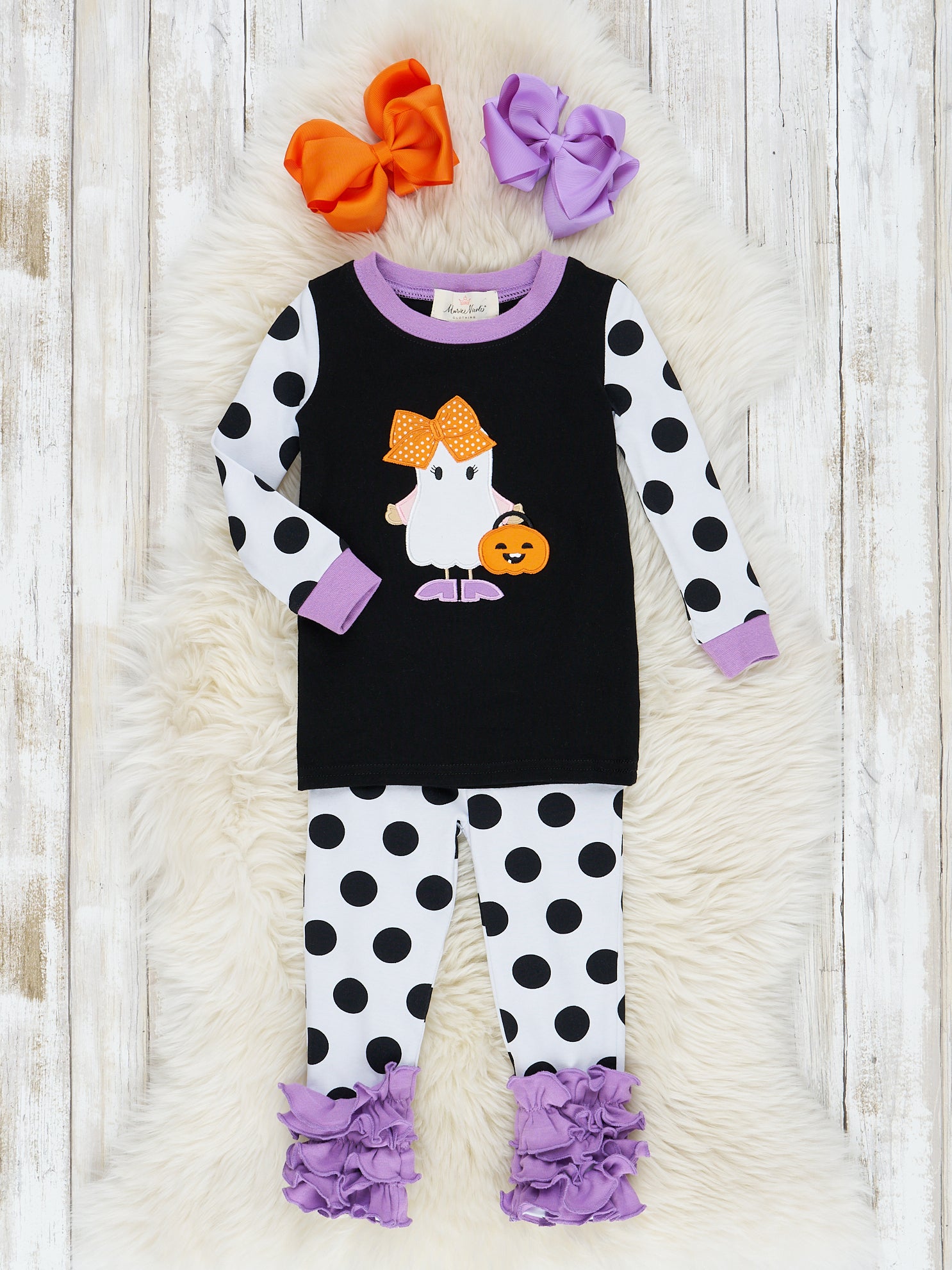 Pyjamas Boo Purple Boo Friends Pajamas - Girls & Boys – Marie Nicole Clothing