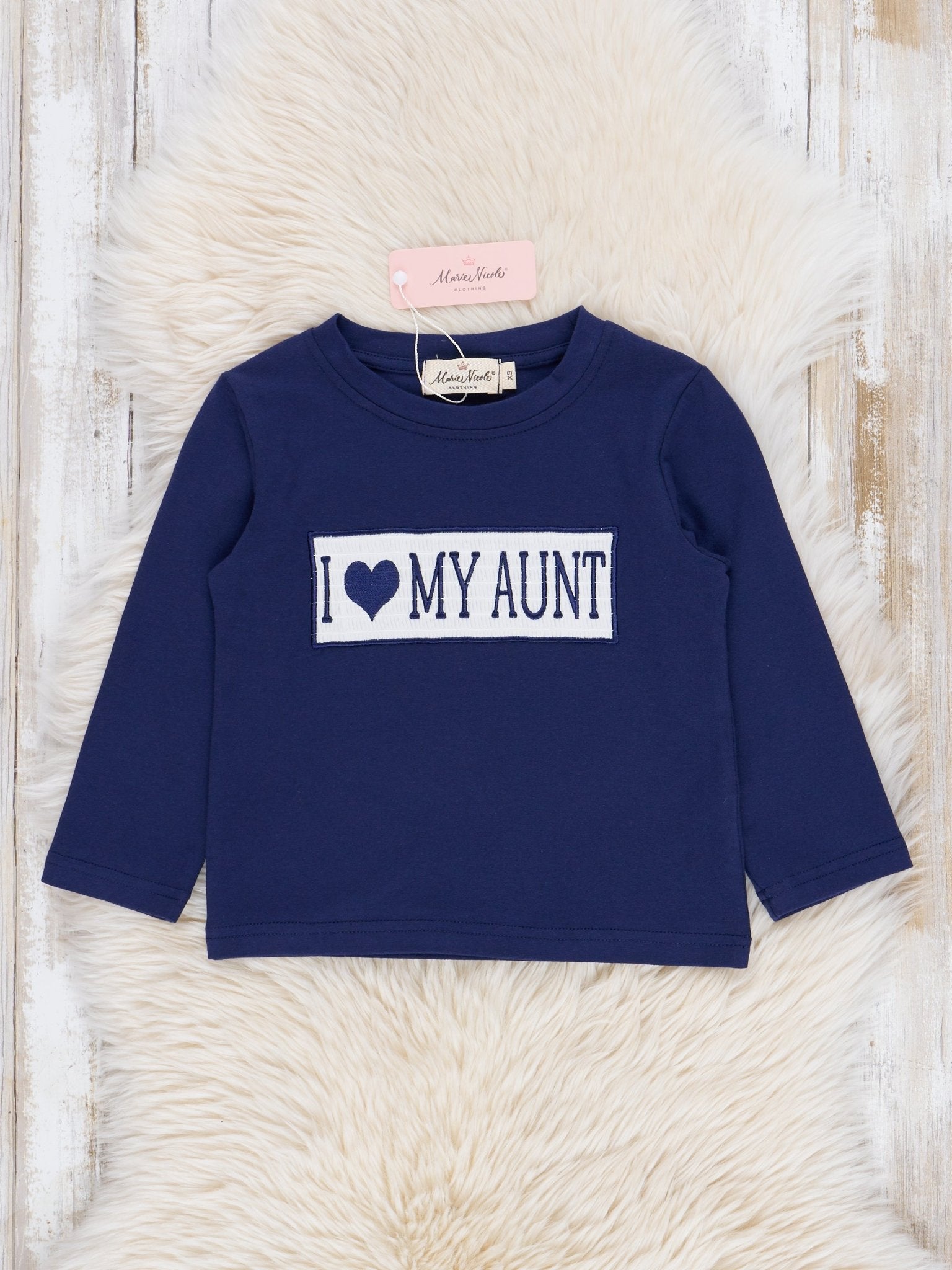 Navy Blue Family Love Shirt - Marie Nicole Clothing