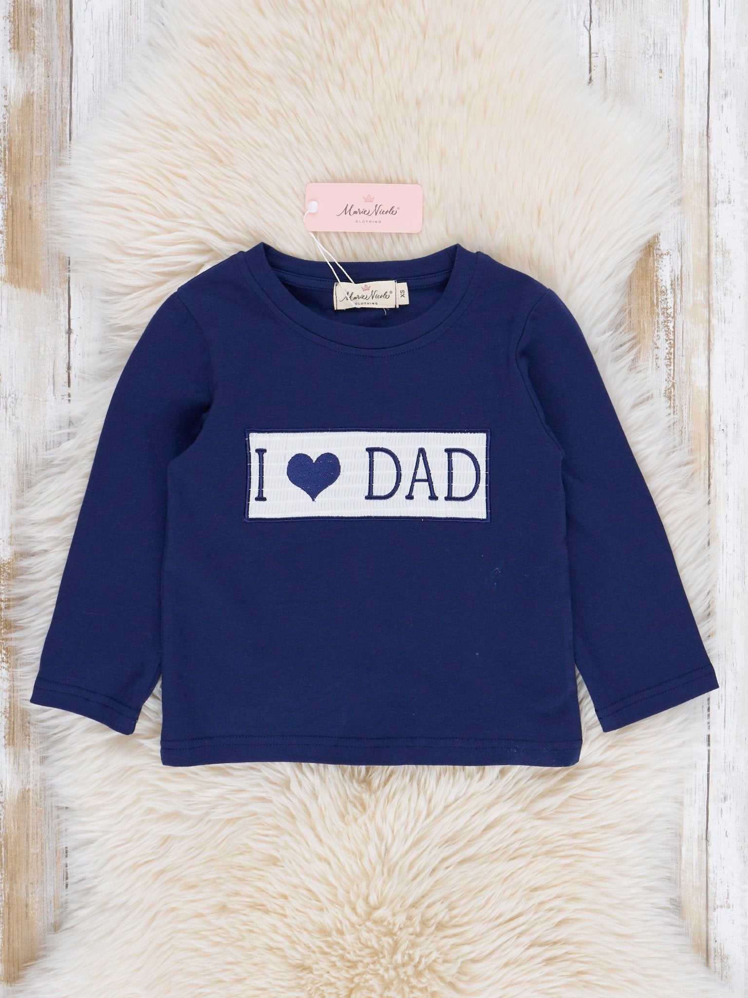 Navy Blue Family Love Shirt - Marie Nicole Clothing
