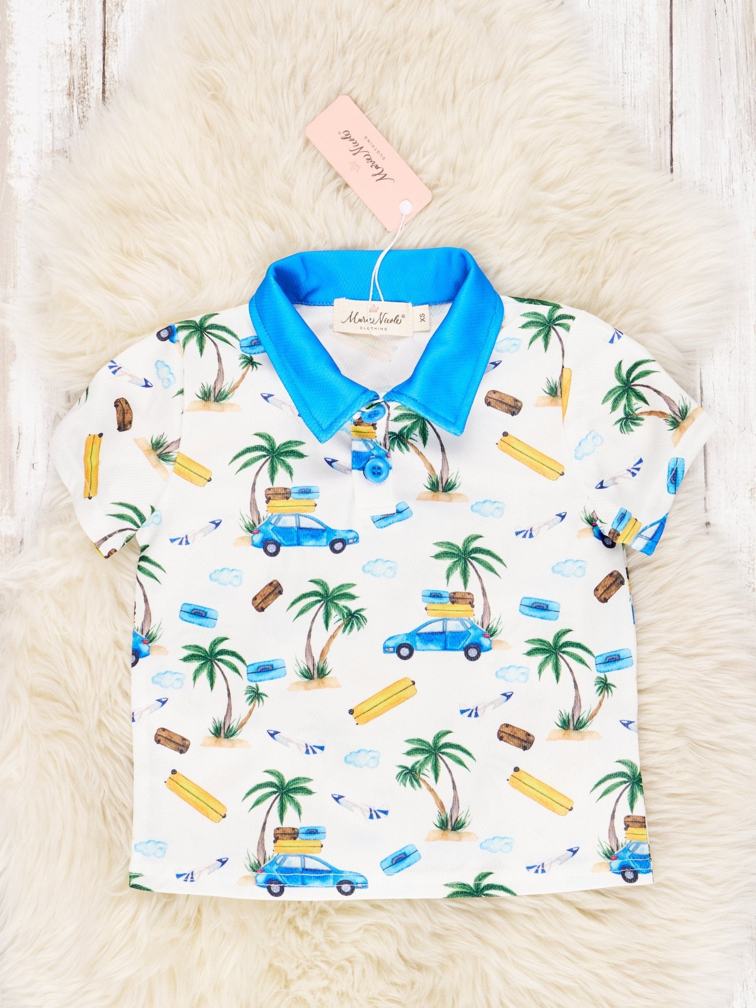 Beach Trip Polo - Marie Nicole Clothing