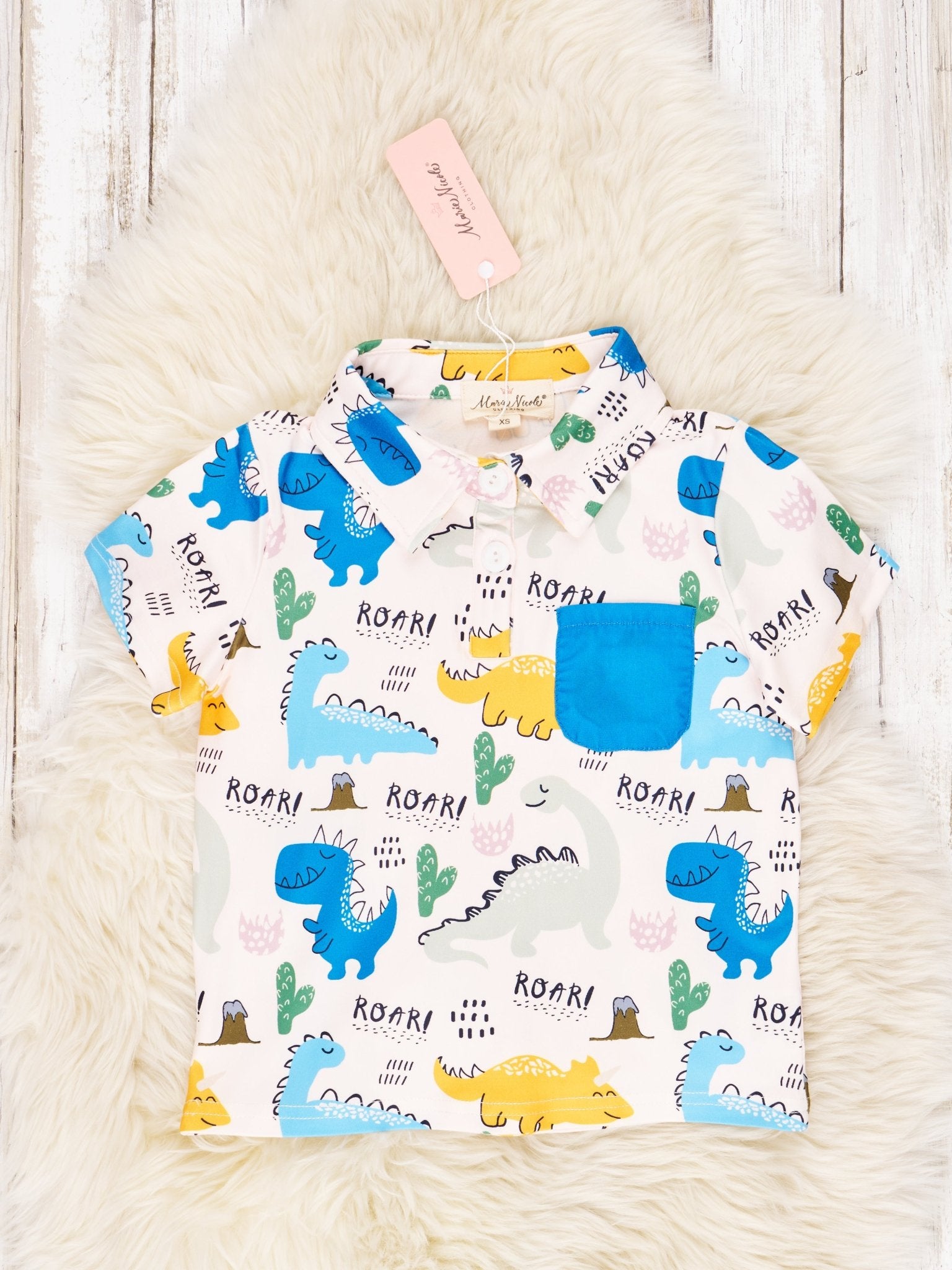 "ROAR" Dino Polo - Marie Nicole Clothing