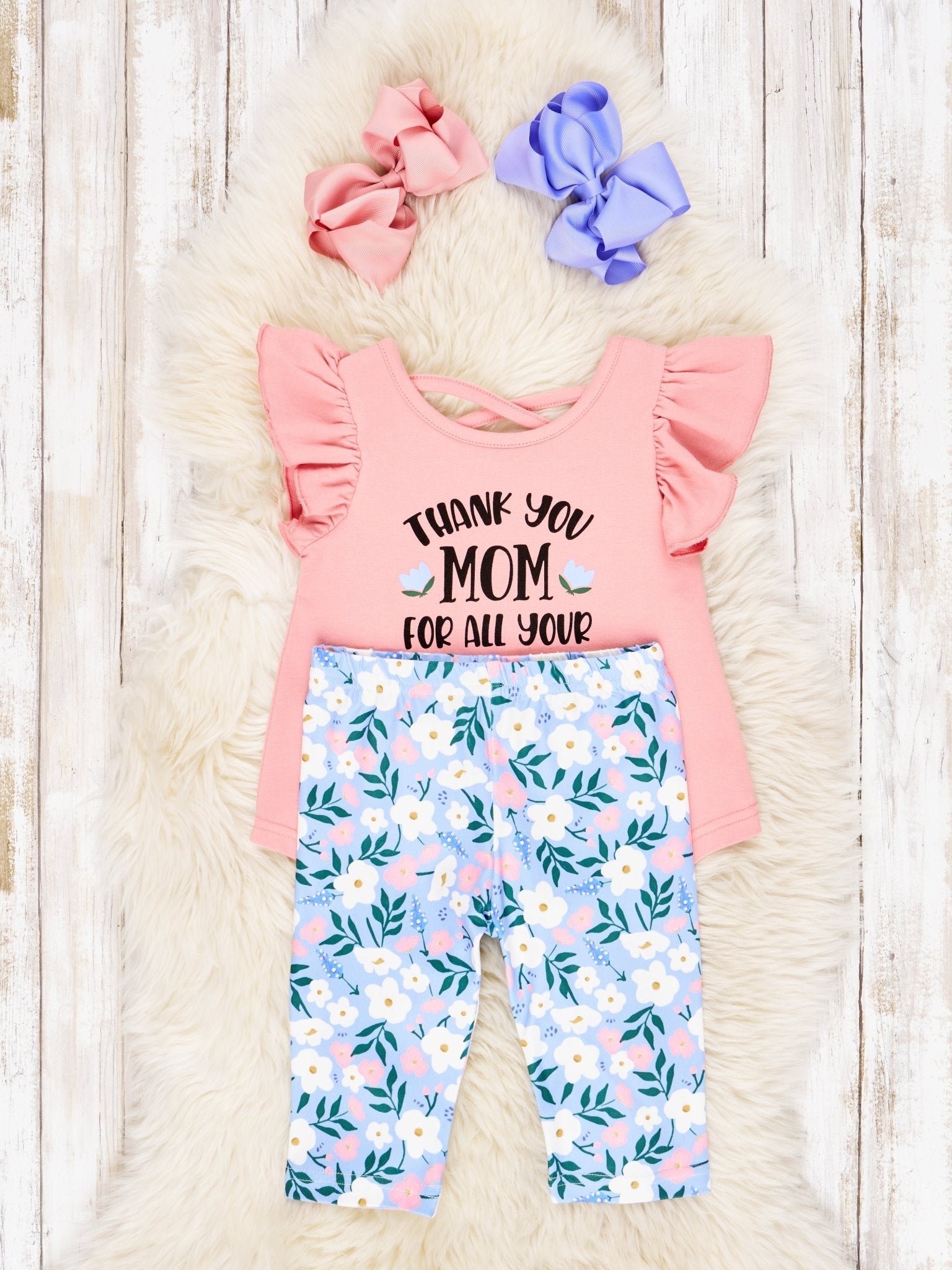 "Thank You Mom" Capri Outfit - Marie Nicole Clothing