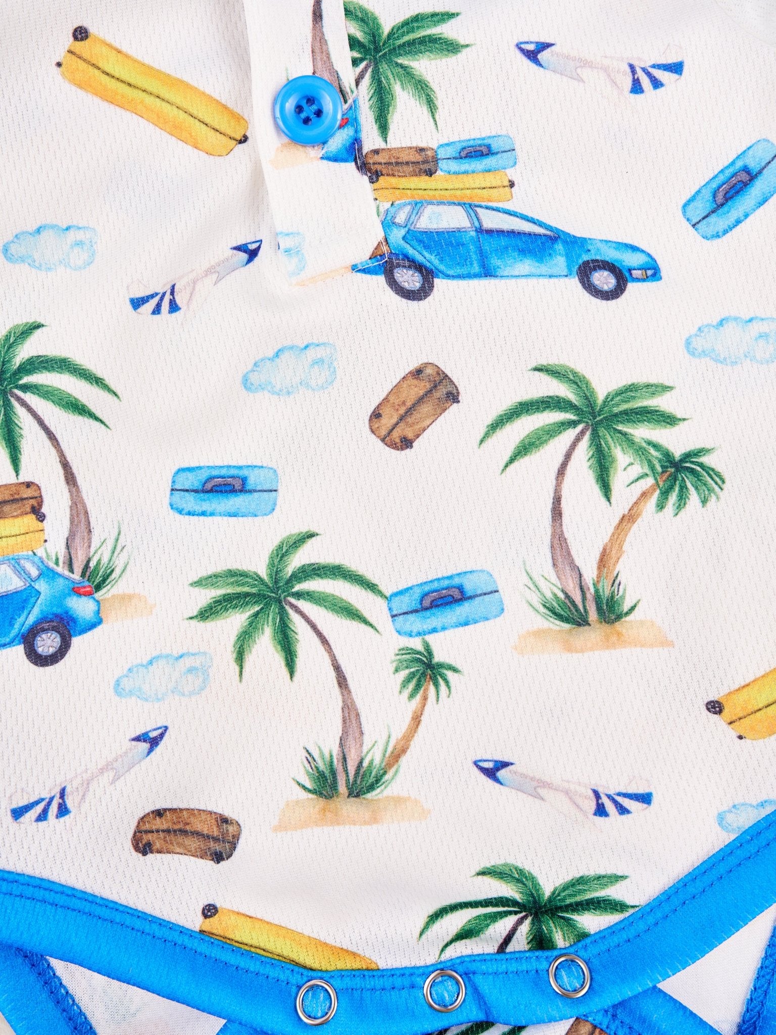 Beach Trip Polo Romper - Marie Nicole Clothing