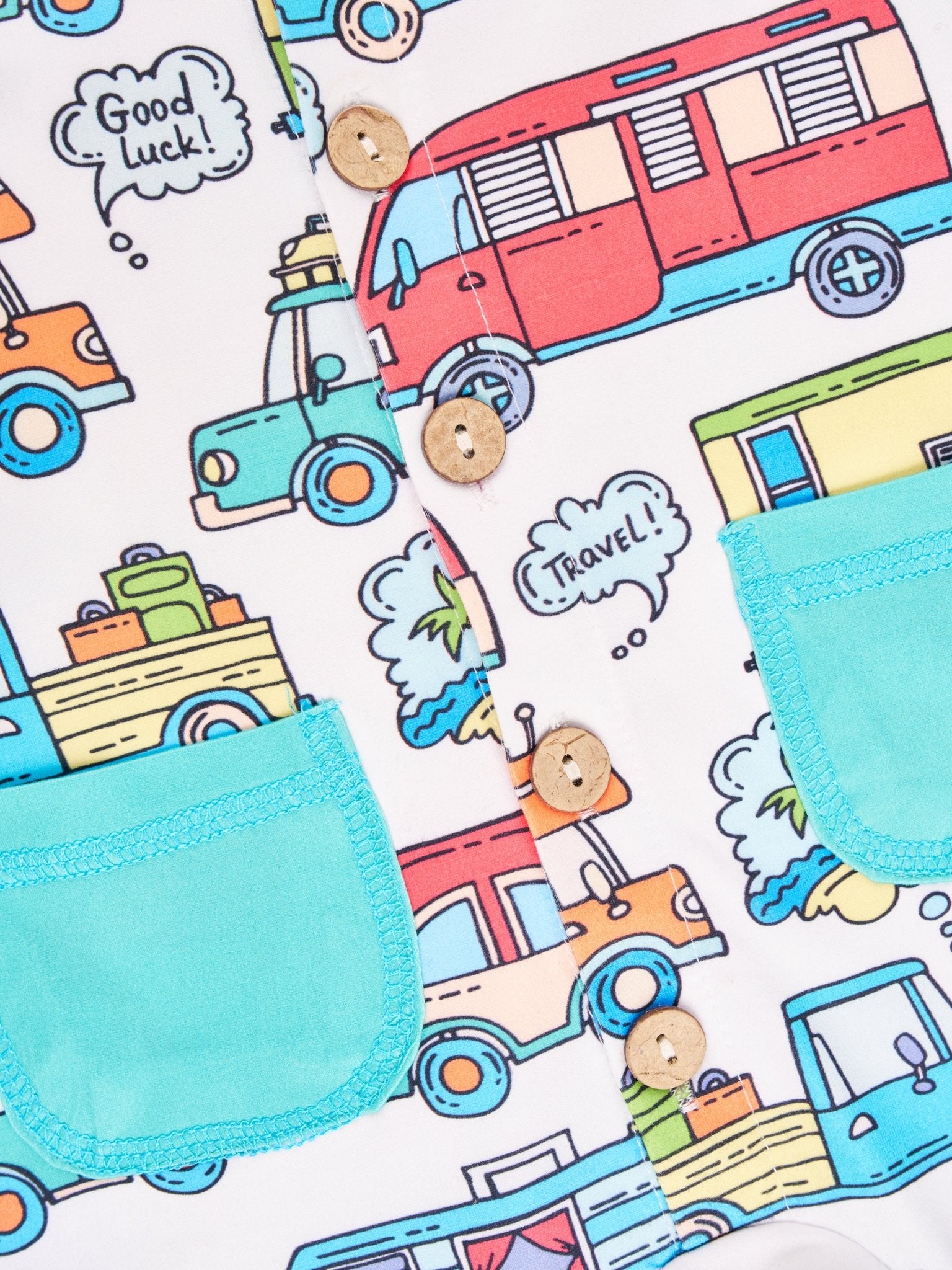 "Road Trip" Raglan Romper - Marie Nicole Clothing