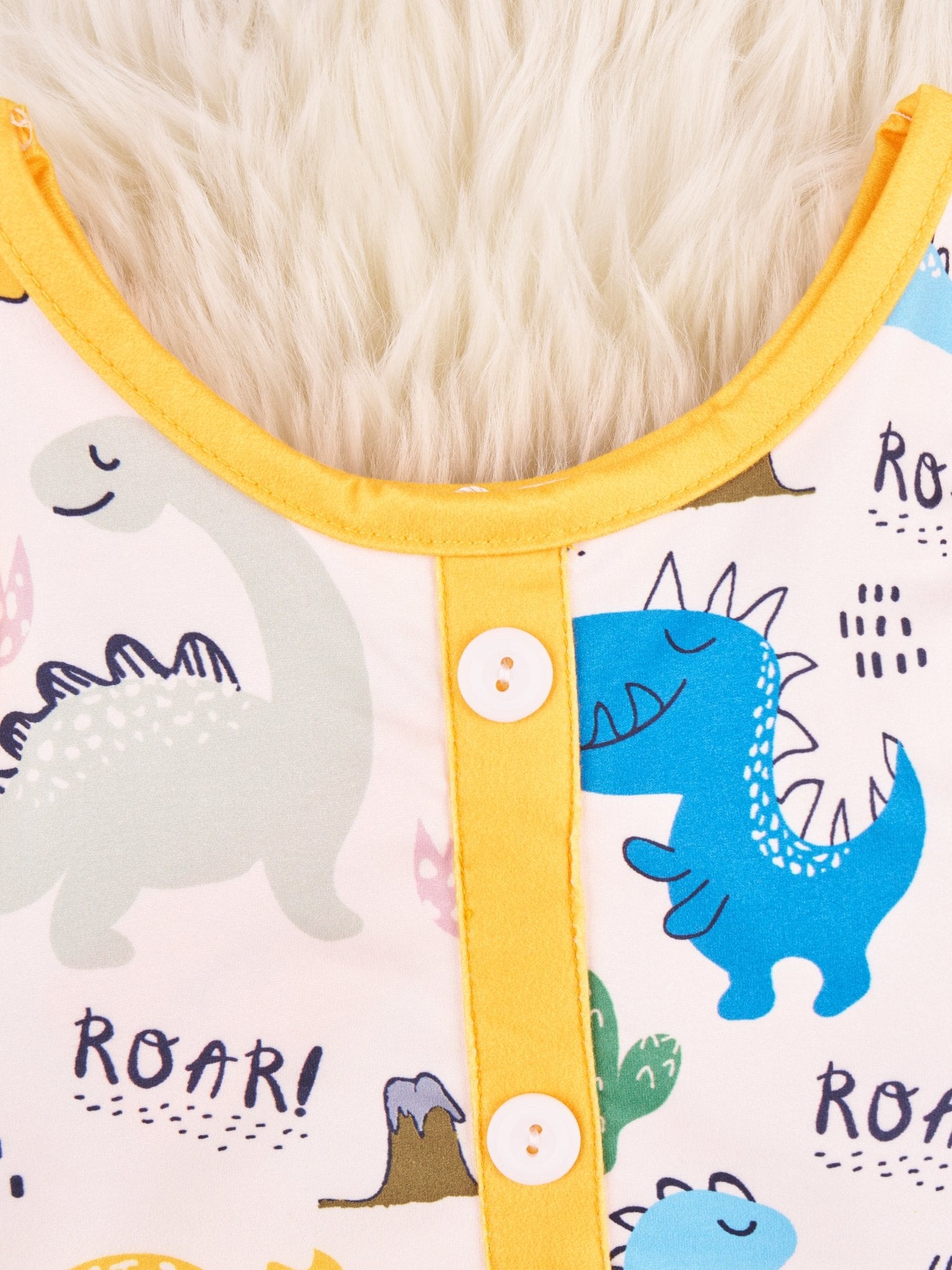 "ROAR" Dino Ruffle Dress - Marie Nicole Clothing