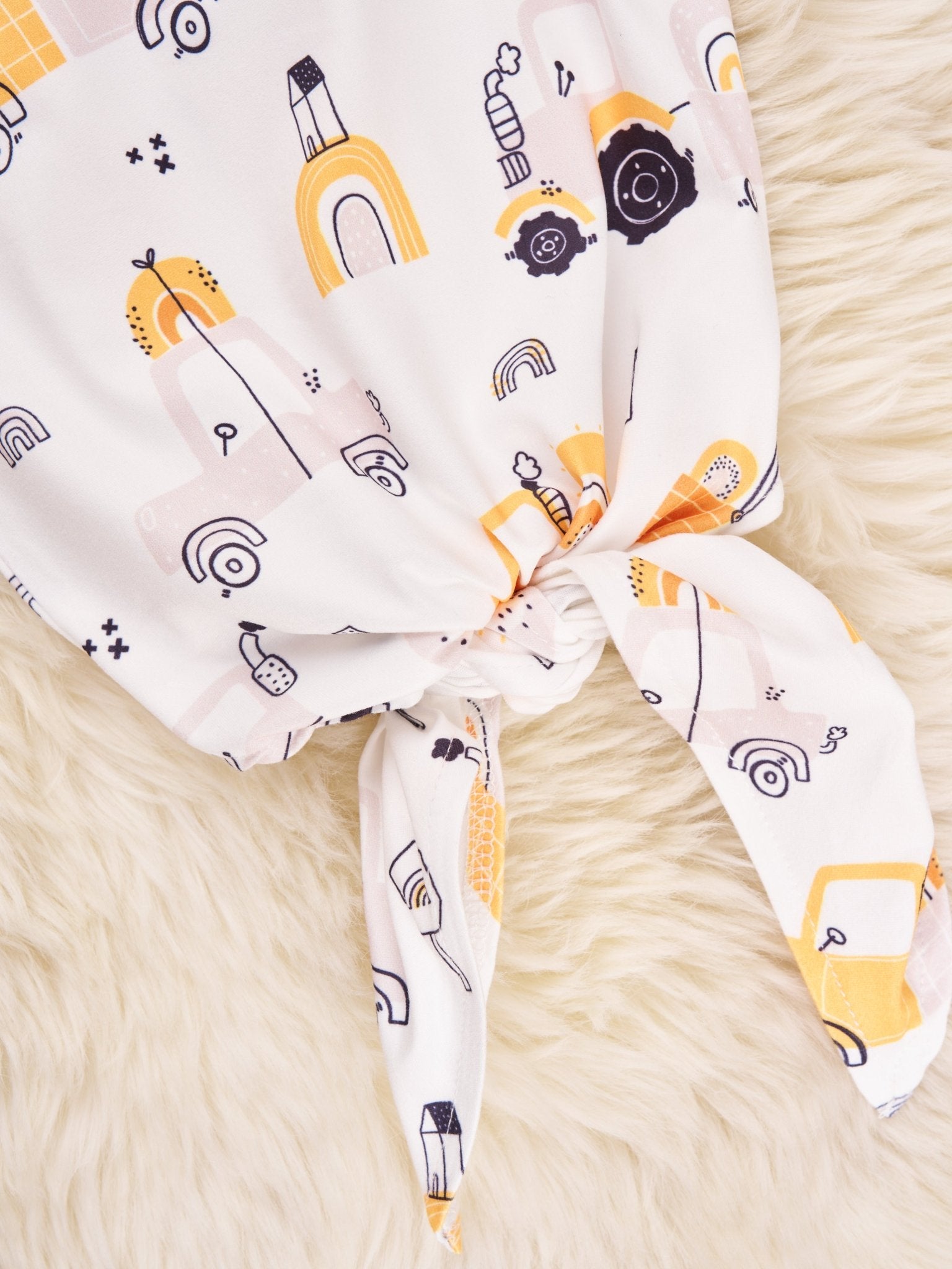 Construction Zone Knot Gown - Marie Nicole Clothing
