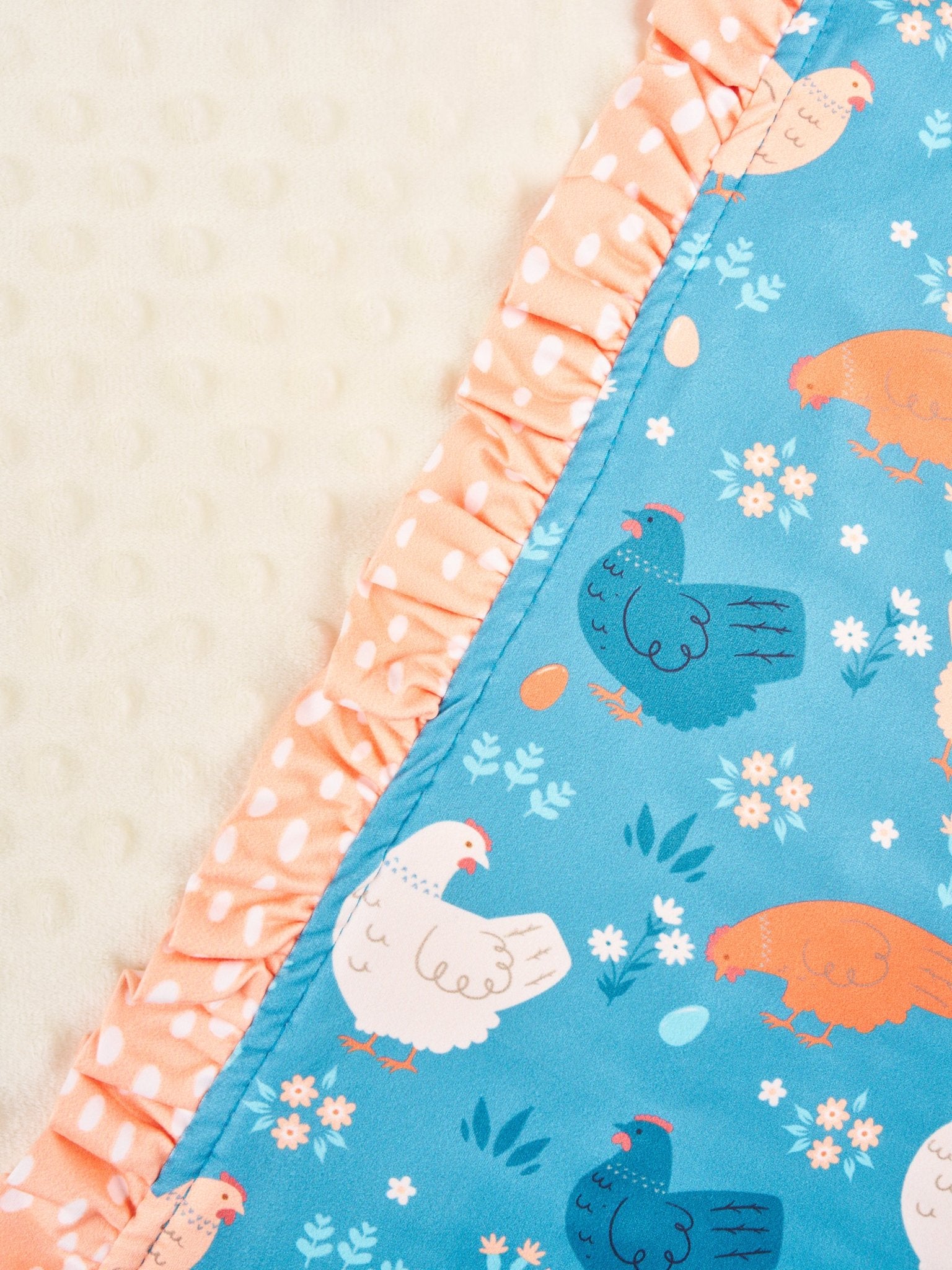 Summer Chicken Minky Blanket - Marie Nicole Clothing