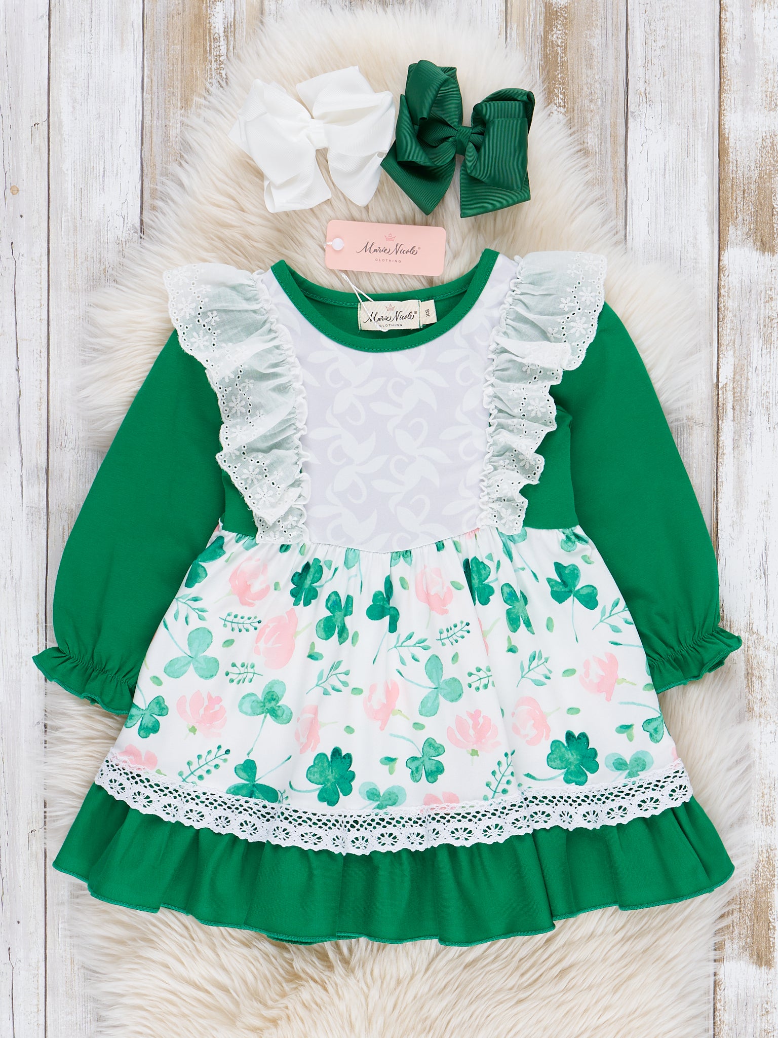 Green Shamrock Garden Dress Green Shamrock Garden Dress