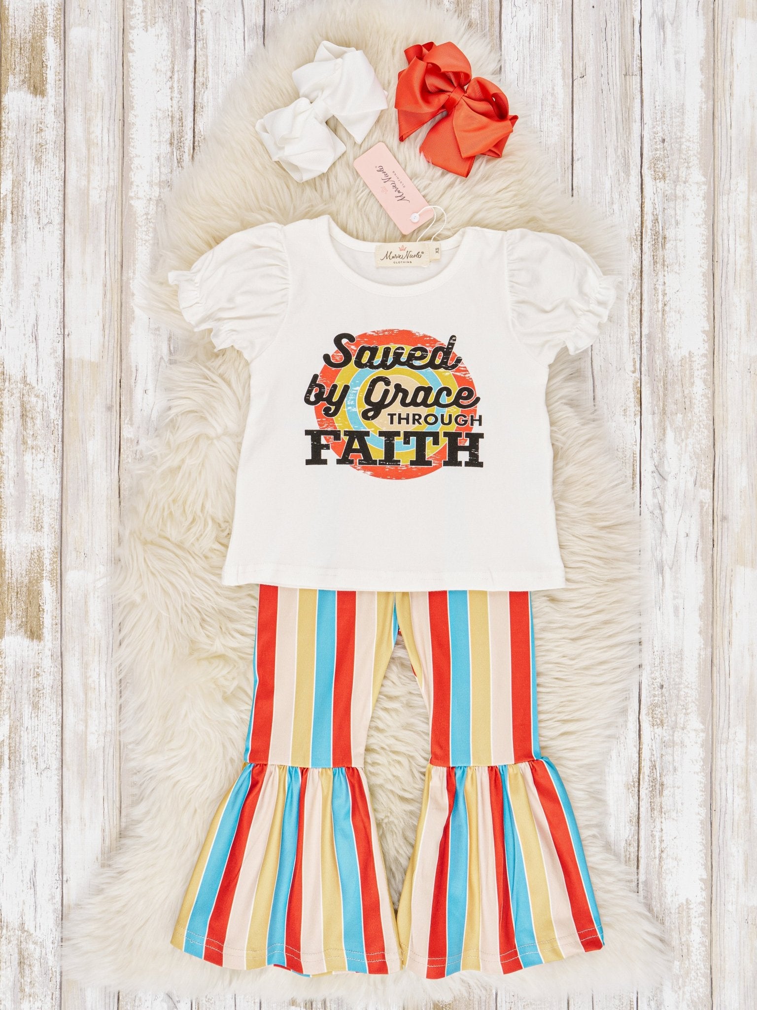 "Saved" Bell Bottom Outfit - Marie Nicole Clothing
