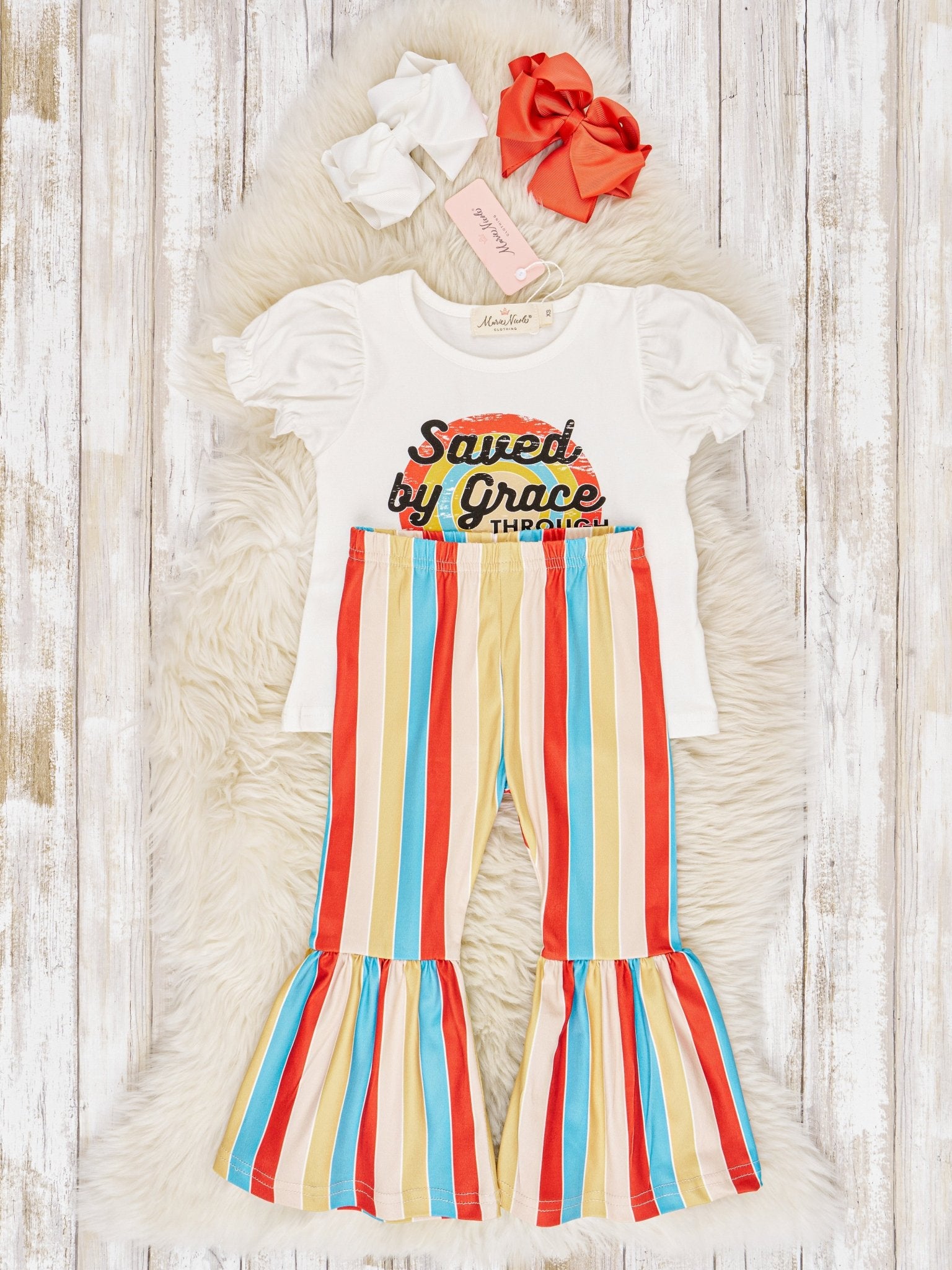 "Saved" Bell Bottom Outfit - Marie Nicole Clothing