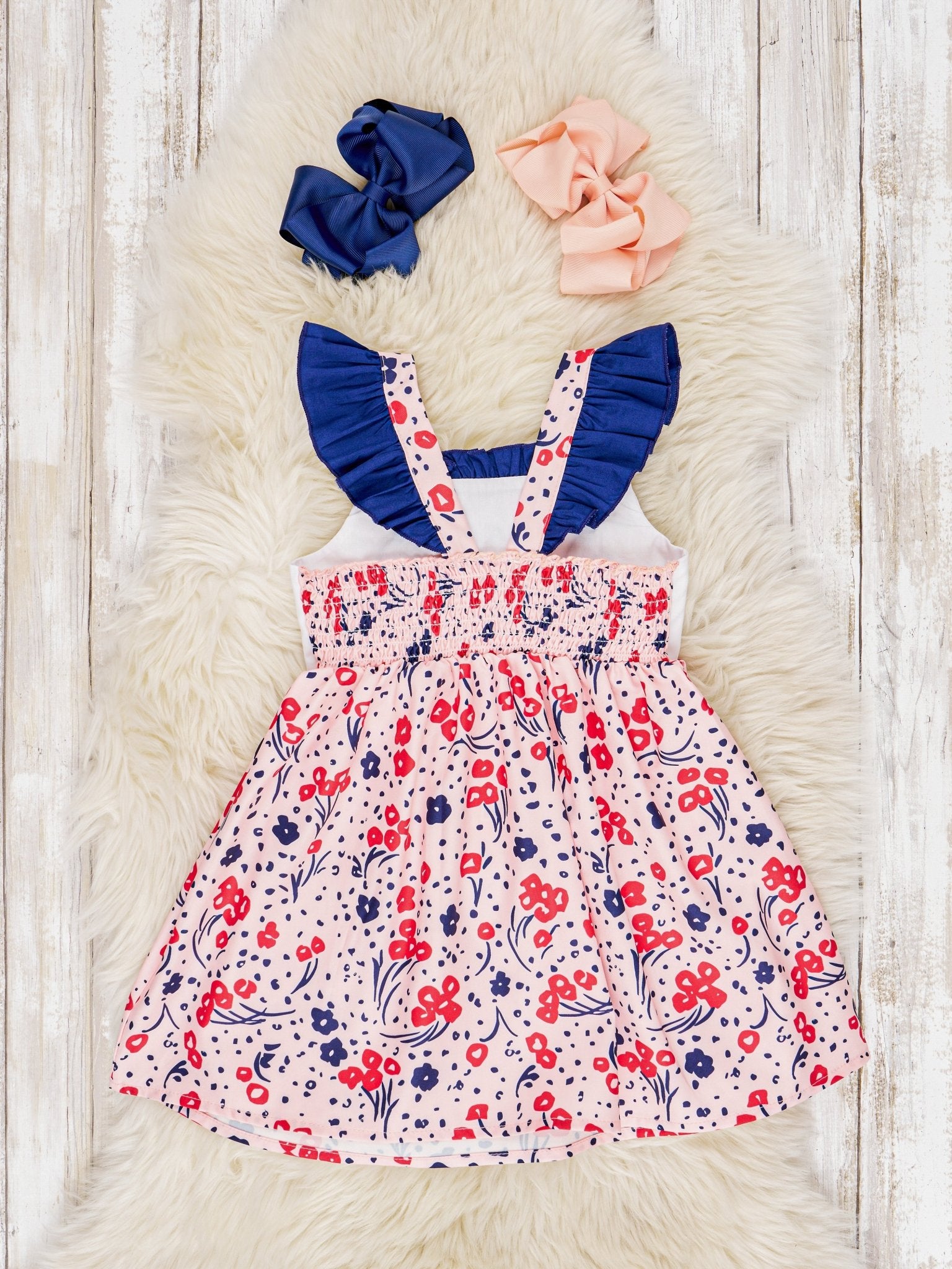 Patriotic Ice Cream Ruffle Dress - Marie Nicole Clothing