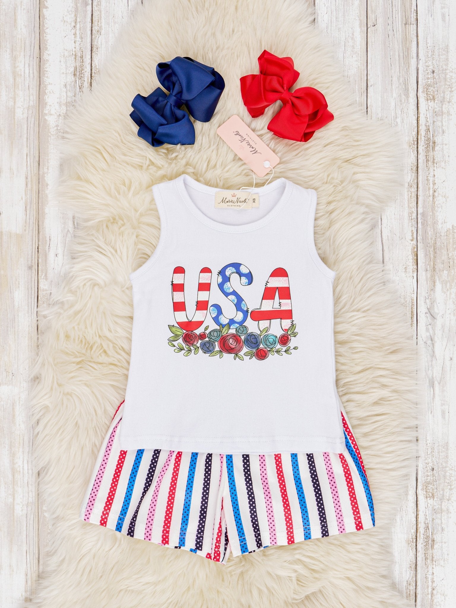 "USA" Tank Outfit - Marie Nicole Clothing