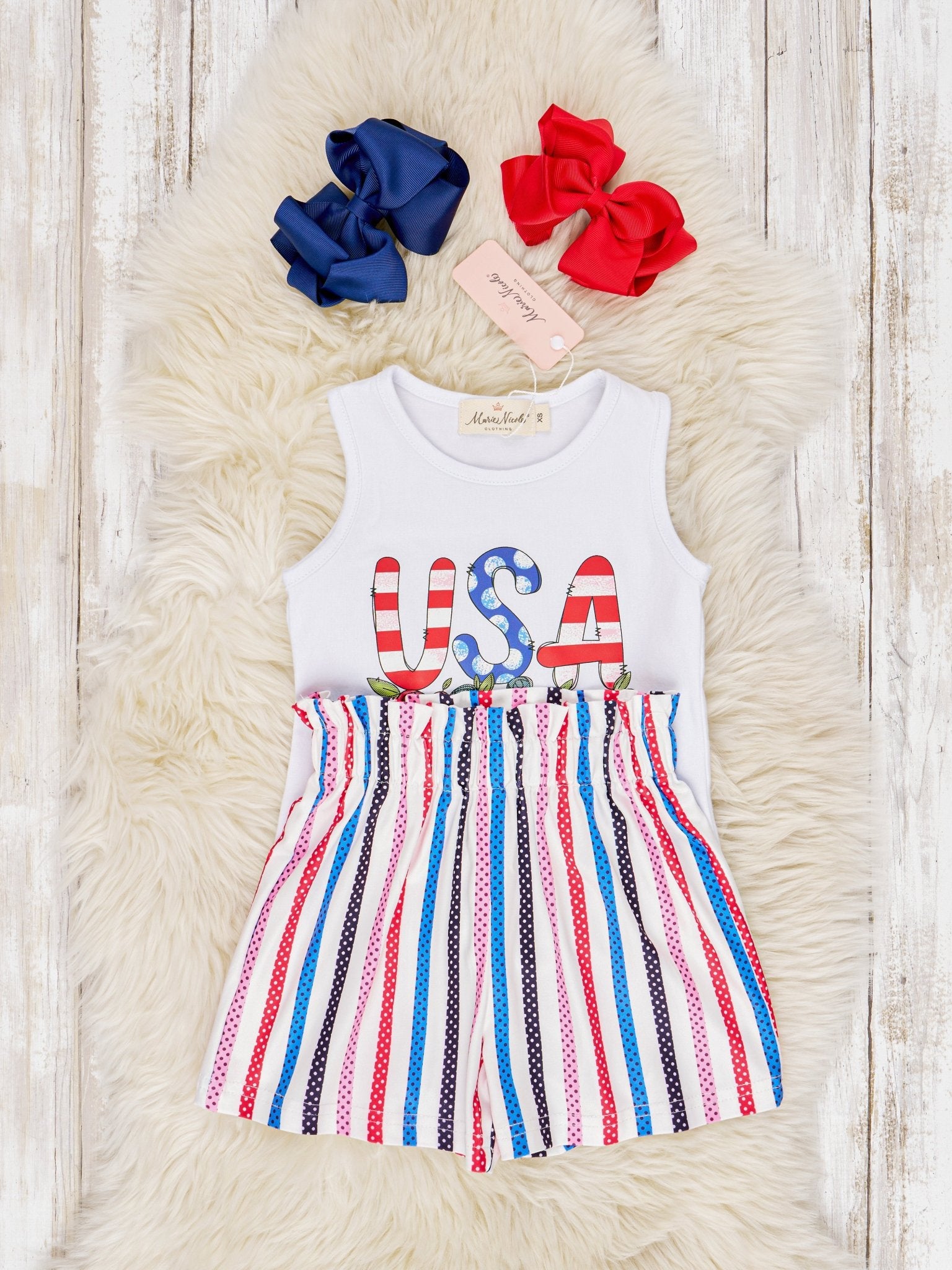 "USA" Tank Outfit - Marie Nicole Clothing