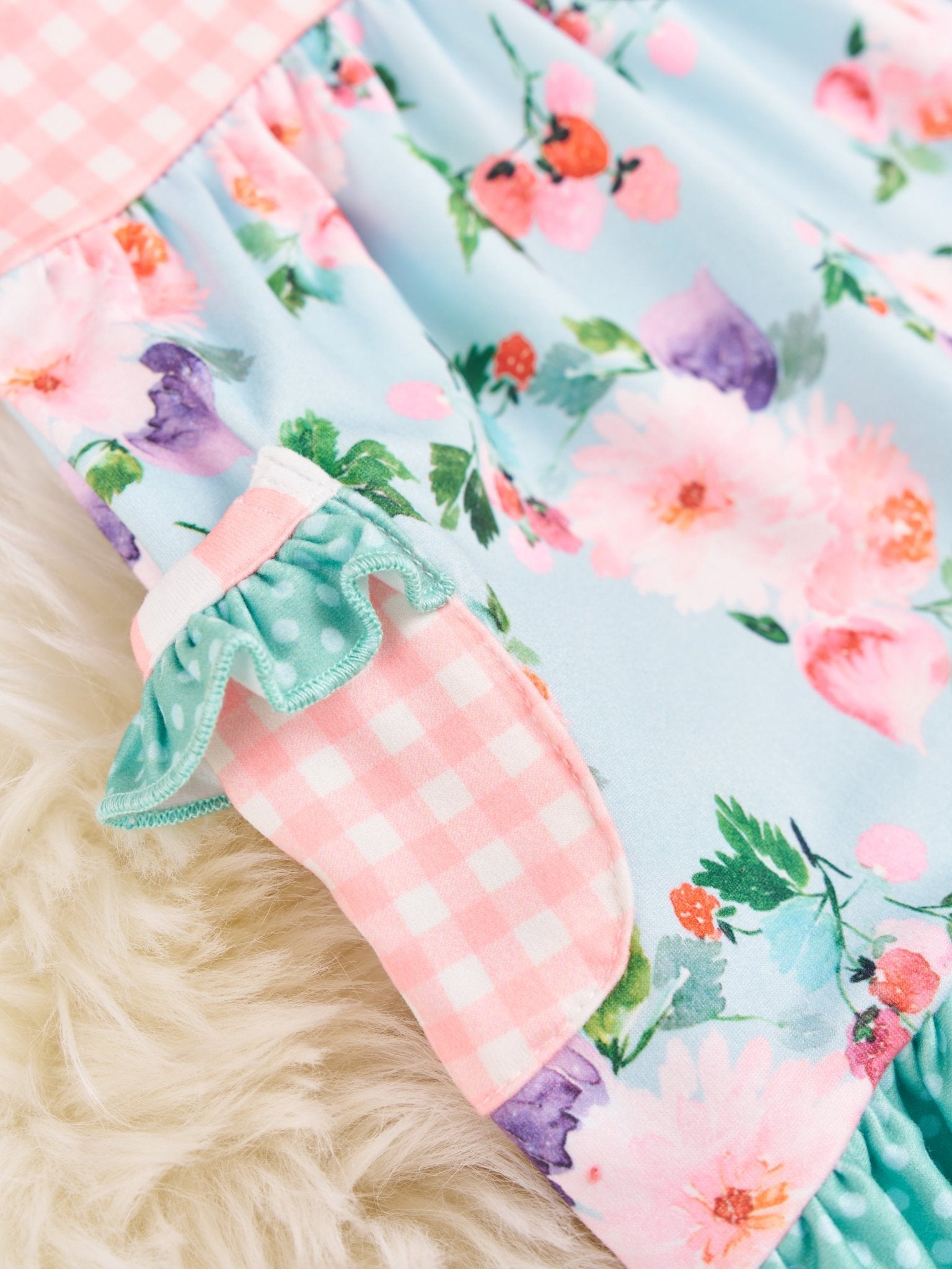Bright Blossom Ruffle Outfit - Marie Nicole Clothing