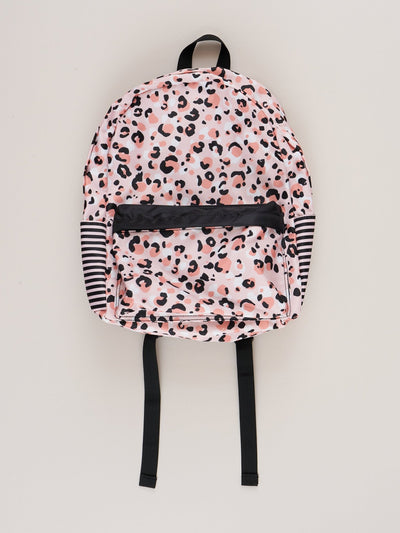 Pink & Black Leopard Backpack - Marie Nicole Clothing display picture 1