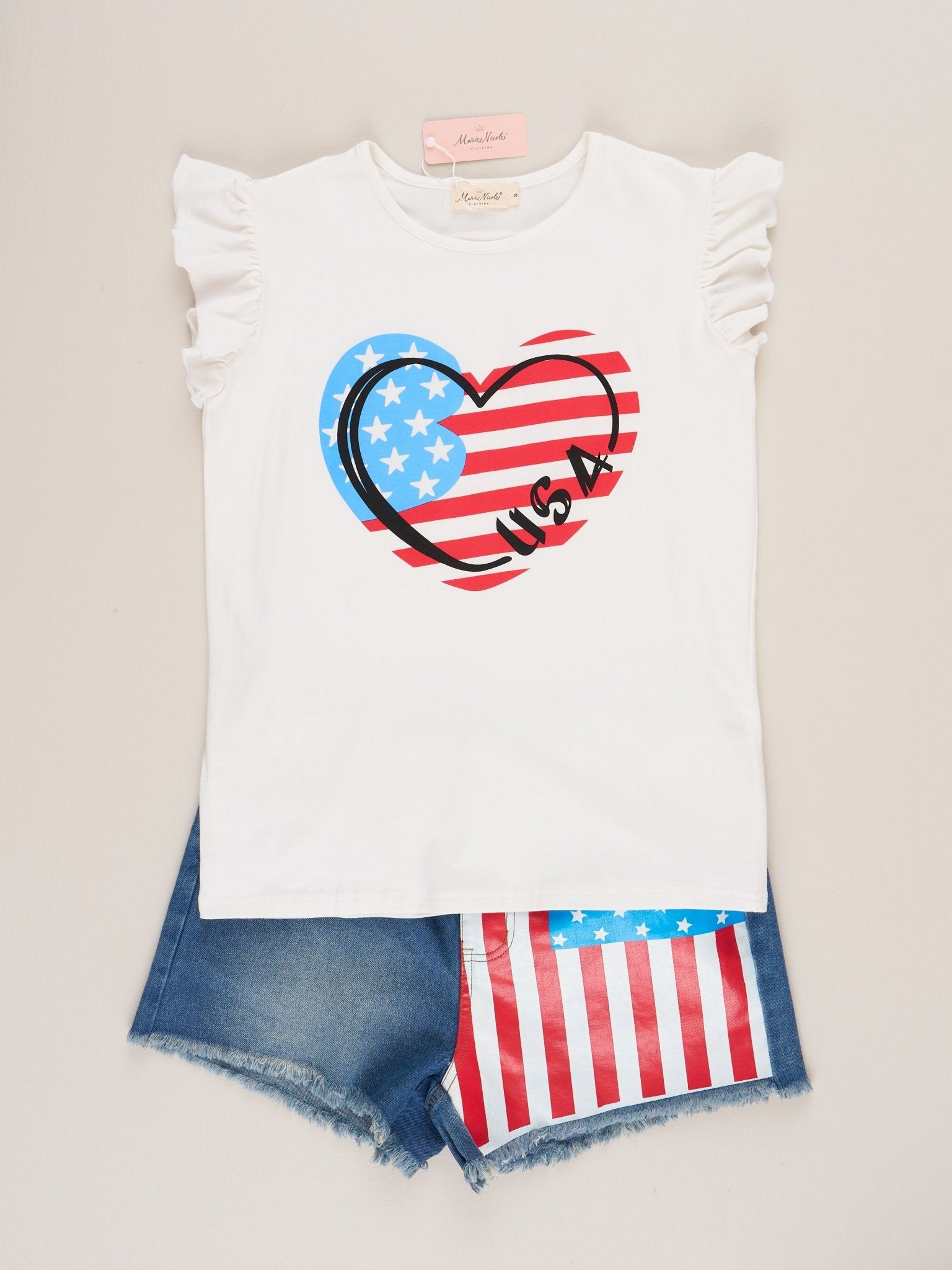 Mom & Me American Love Outfit - Marie Nicole Clothing