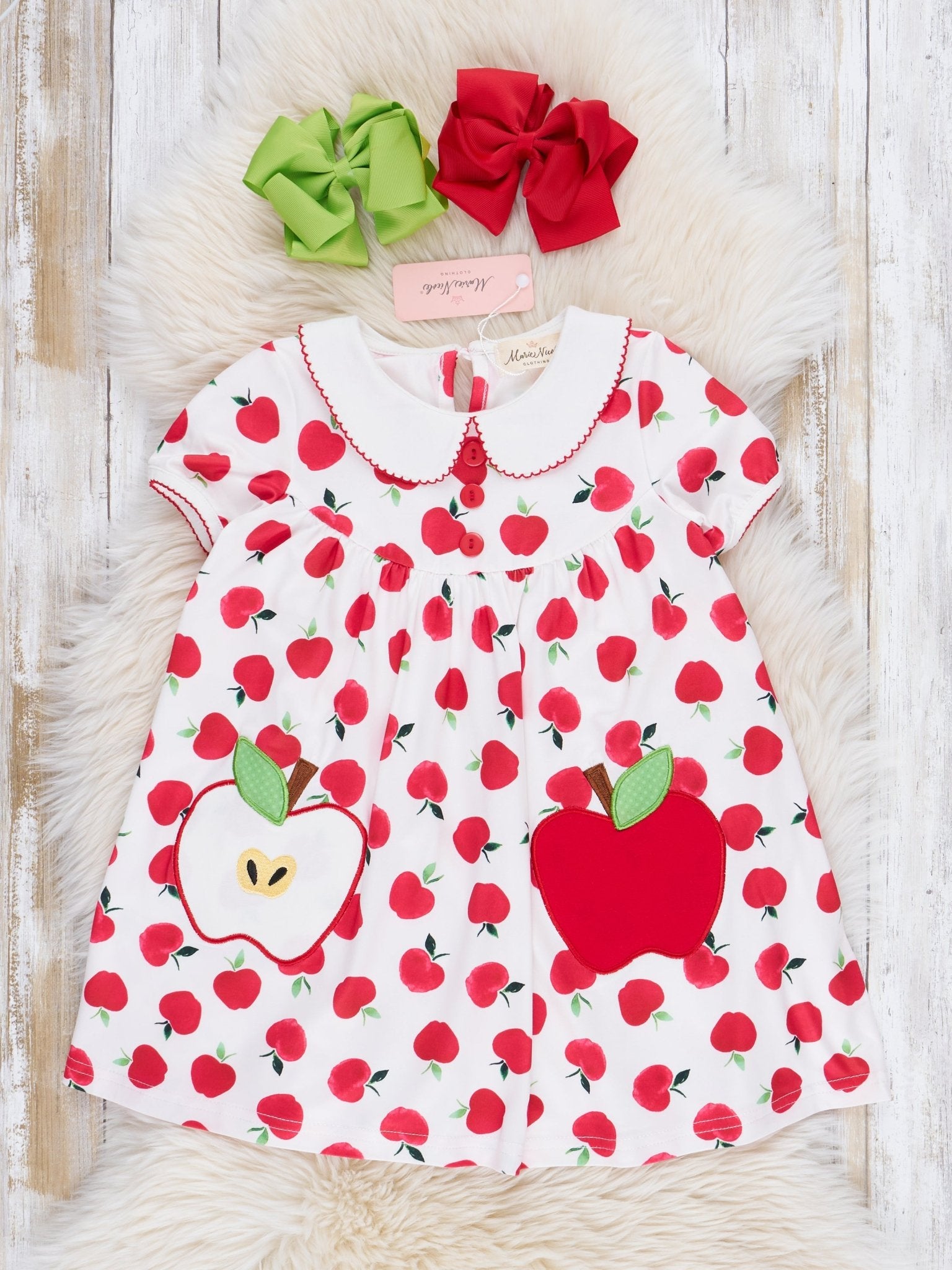 Red Delicious Ruffle Dress - Marie Nicole Clothing