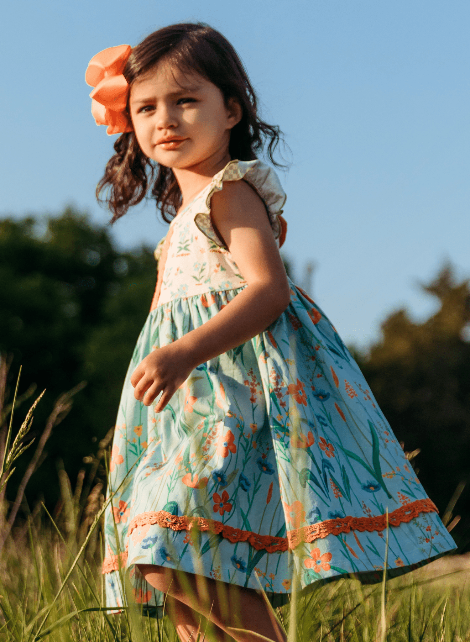 Into the Meadows Ruffle Dress - Marie Nicole Clothing