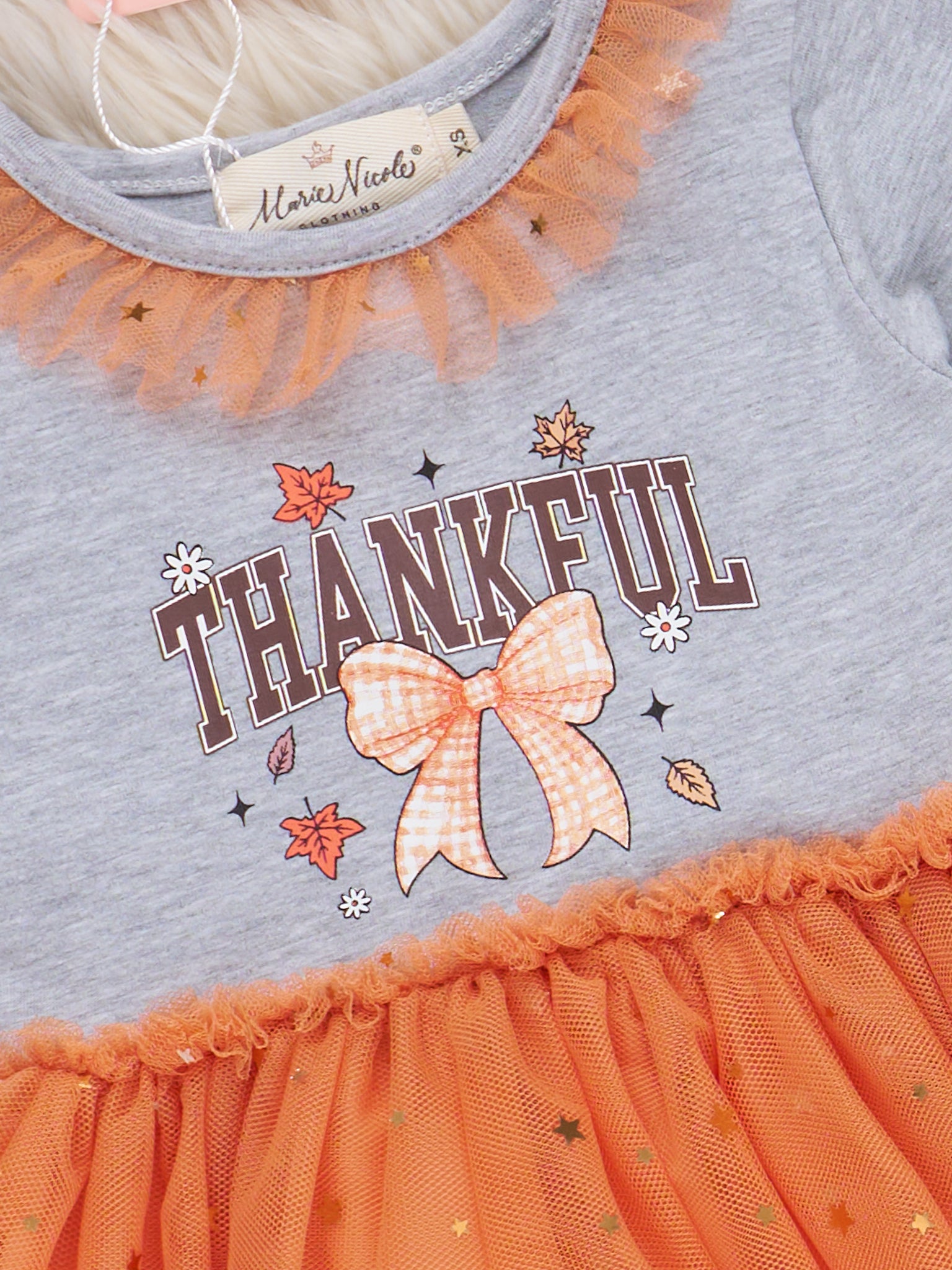 Thankful Sparkle Tulle Dress - Marie Nicole Clothing