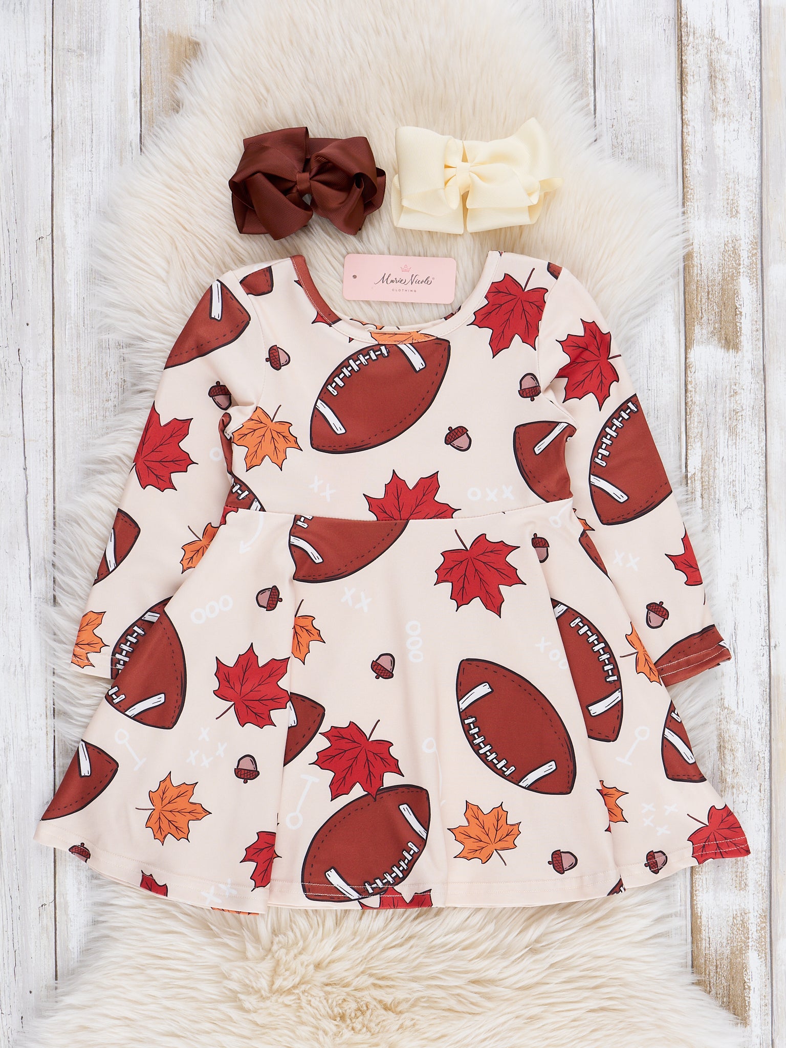 Football Season Swing Dress - Marie Nicole Clothing