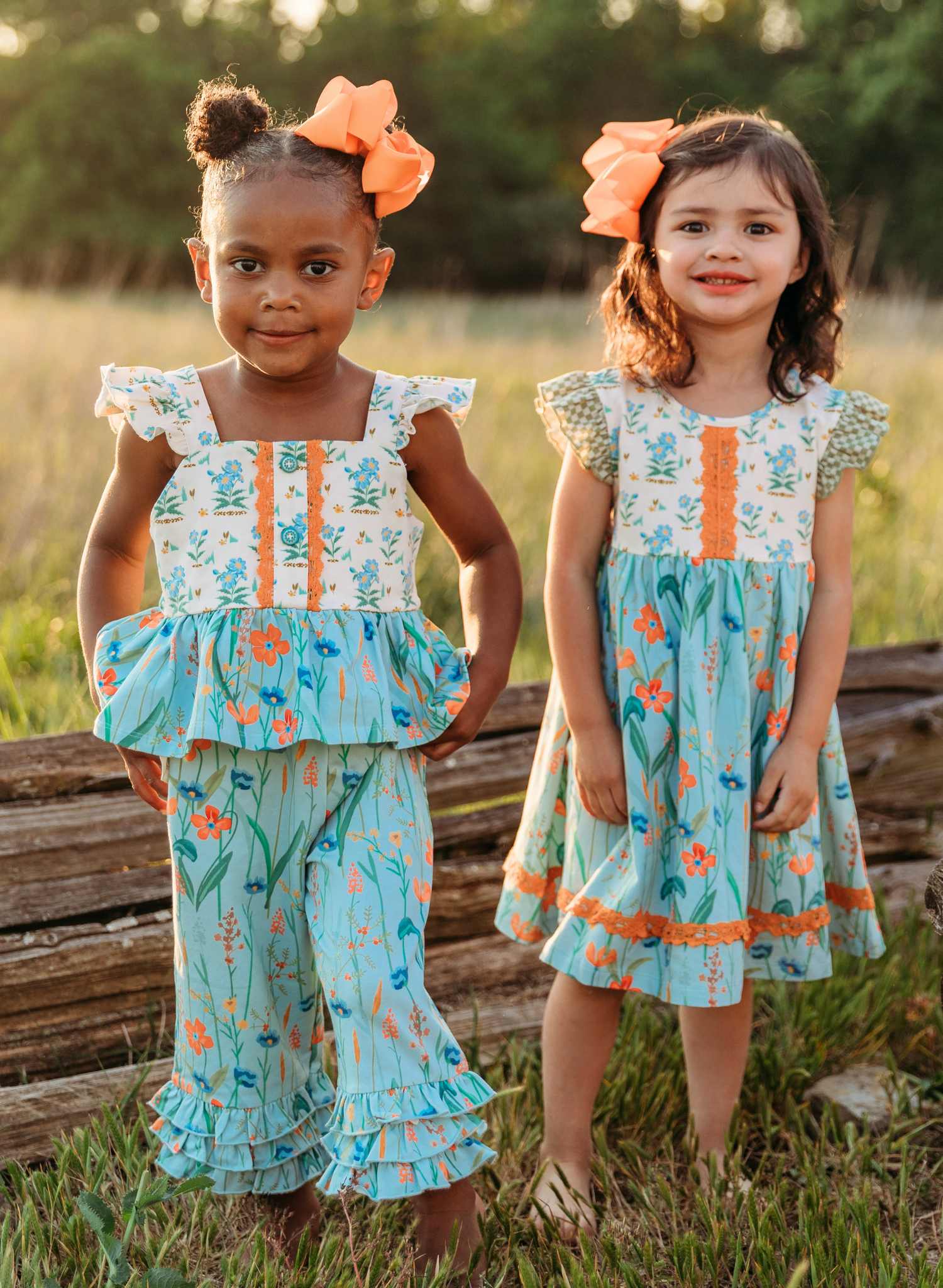 Into the Meadows Ruffle Dress - Marie Nicole Clothing