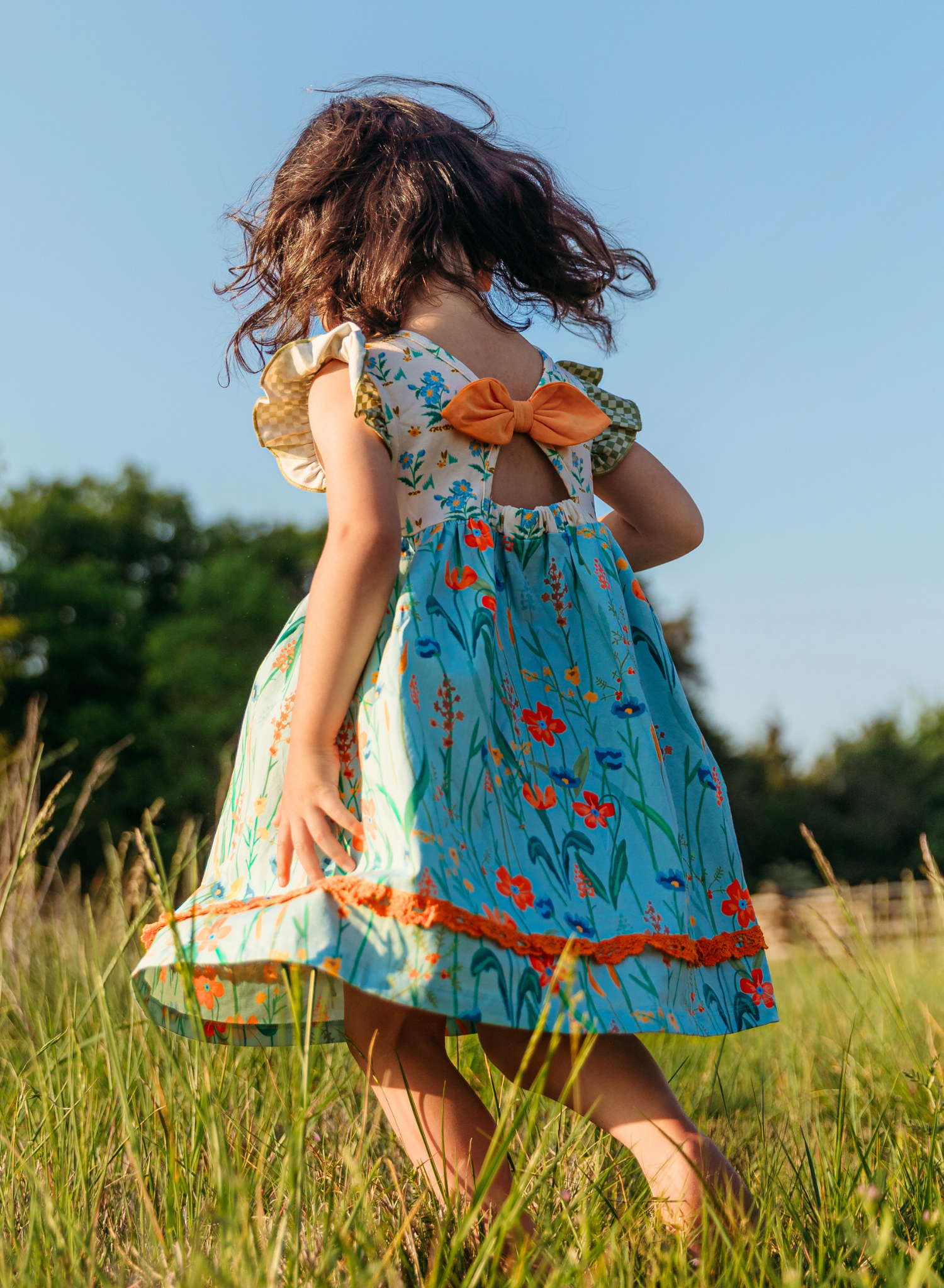 Into the Meadows Ruffle Dress - Marie Nicole Clothing