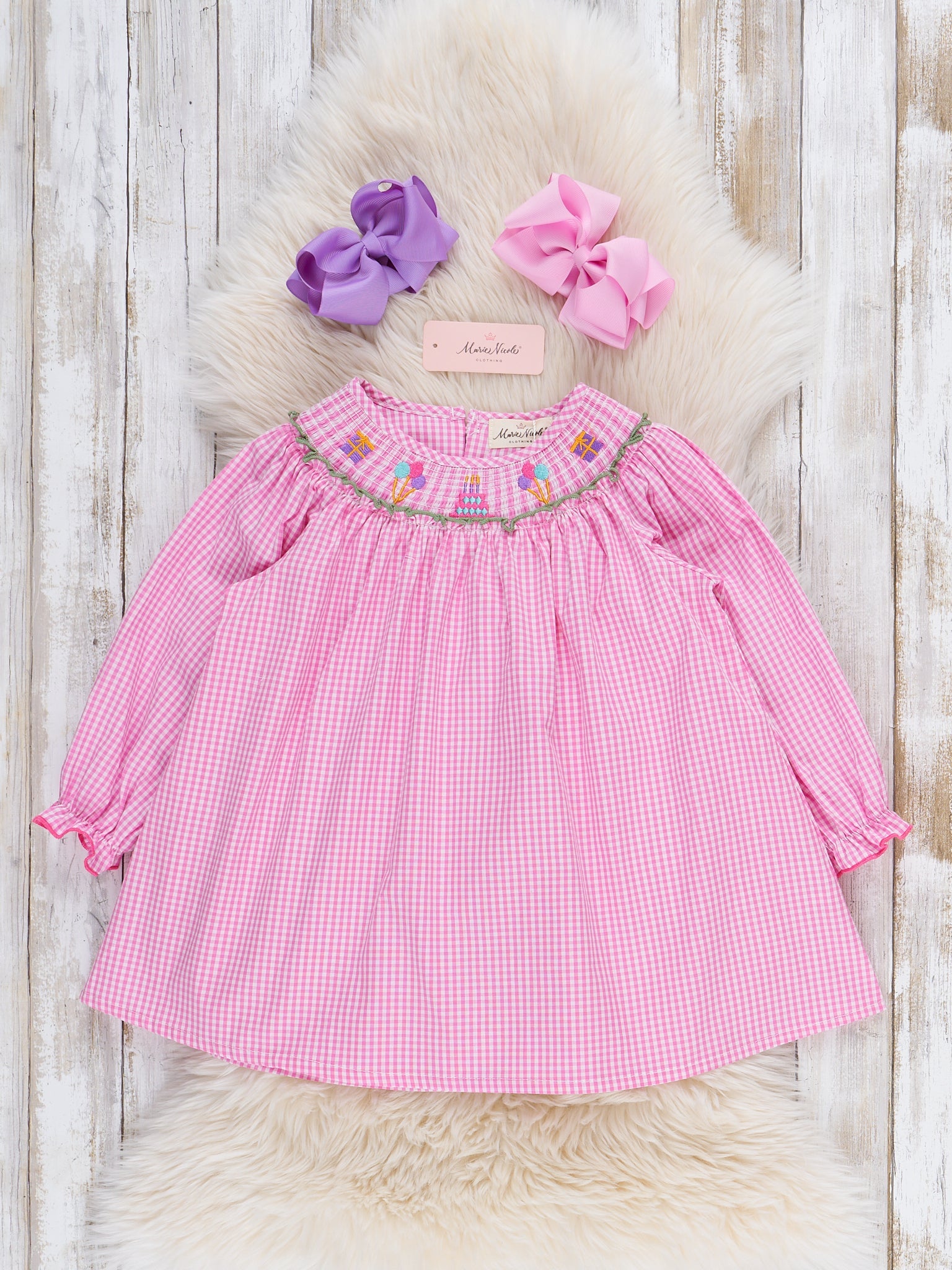Kids Girl Birthday Sweet Treats Dress Beloved Birthday Smocked Dress Marie Nicole XXXXL(8yrs) Kids Girl Birthday Sweet Treats Dress Beloved Birthday Smocked Dress Marie Nicole XXXXL(8yrs)