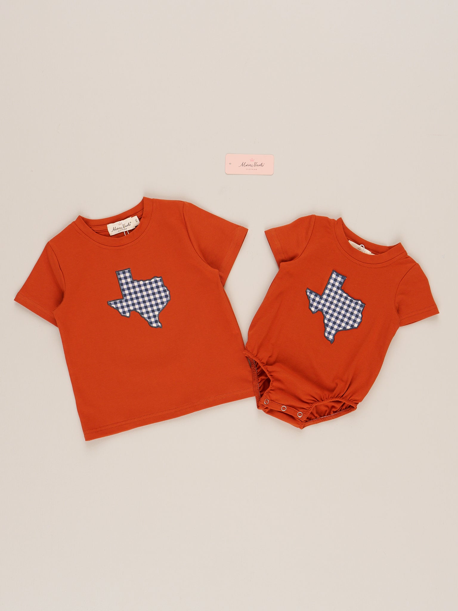Texas Embroidered Gingham Shirt - Marie Nicole Clothing