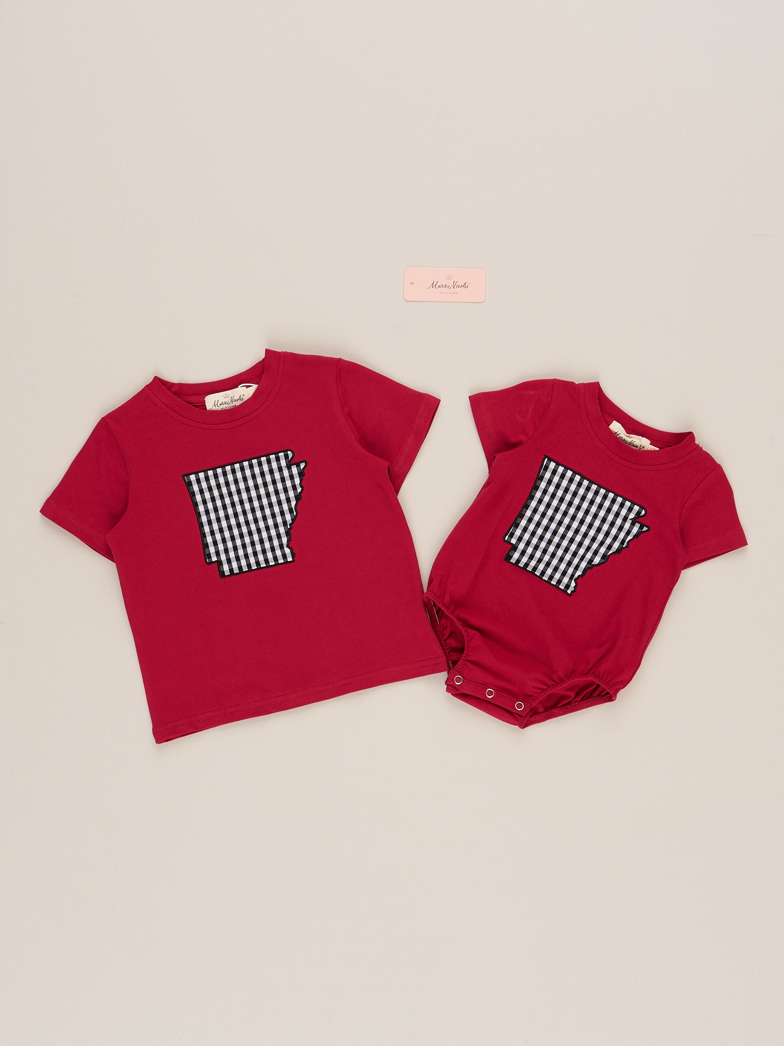 Arkansas Embroidered Gingham Shirt - Marie Nicole Clothing