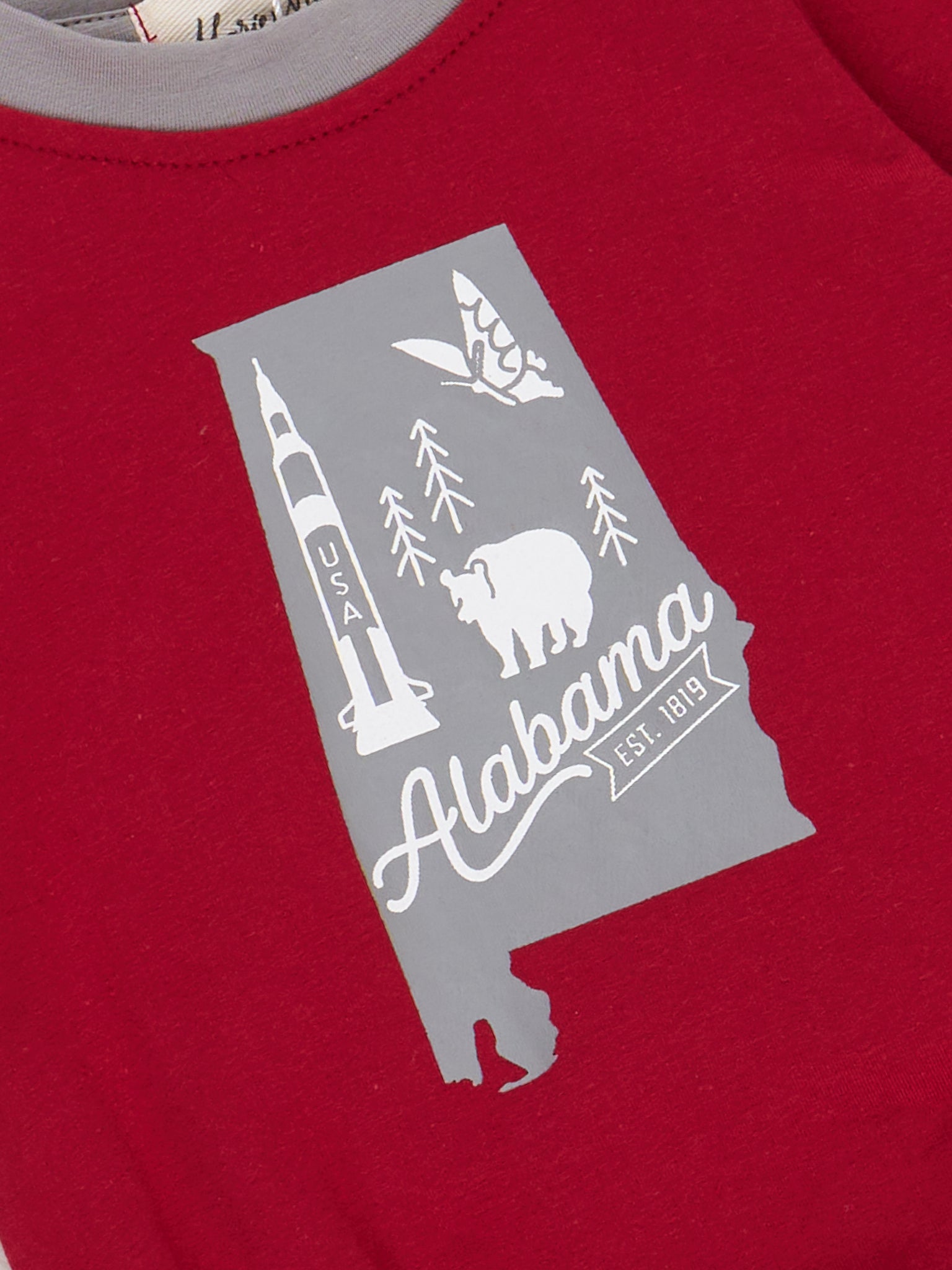 State of Alabama Graphic Bubble Romper - Marie Nicole Clothing