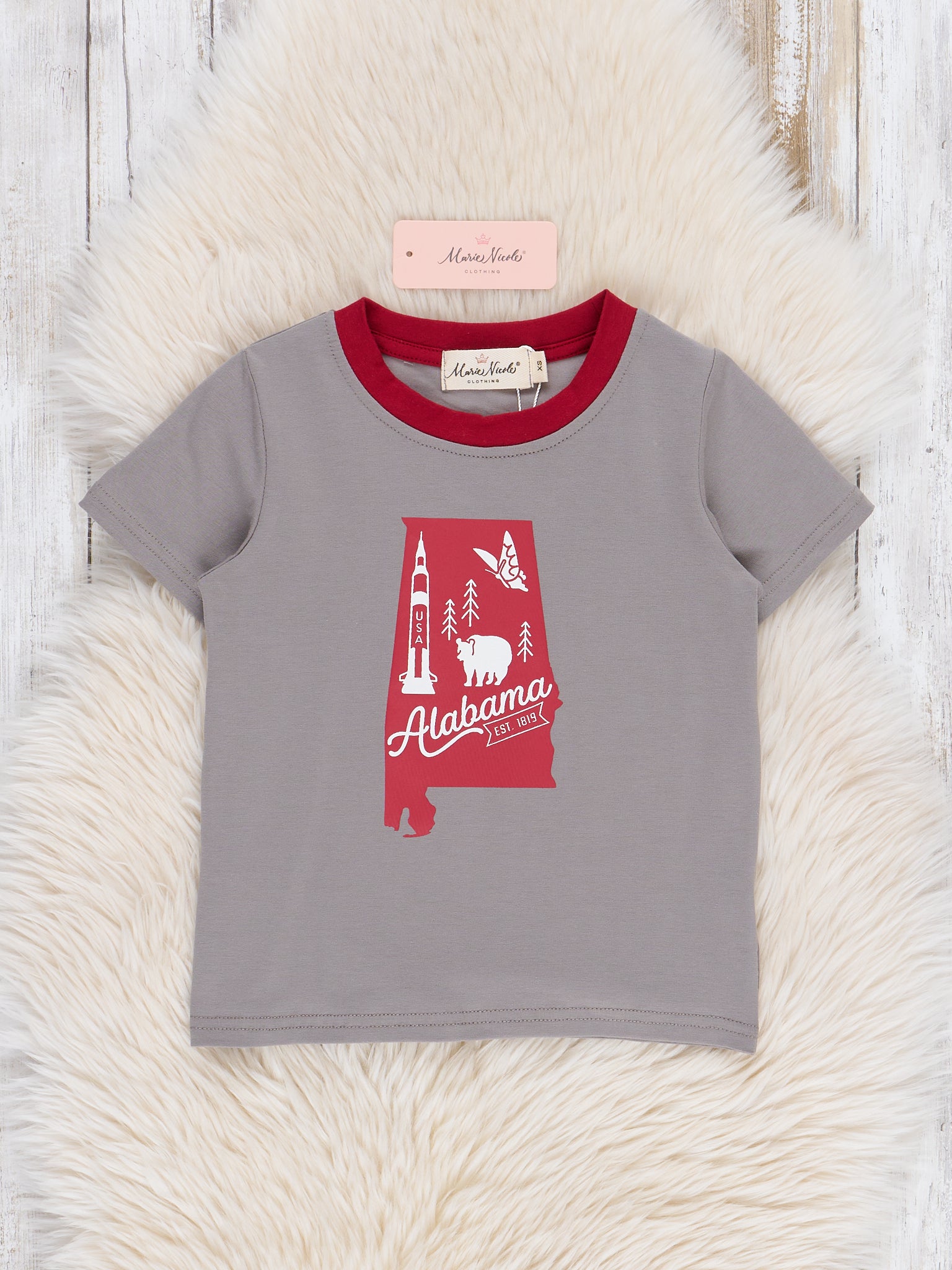 State of Alabama Graphic Shirt - Marie Nicole Clothing
