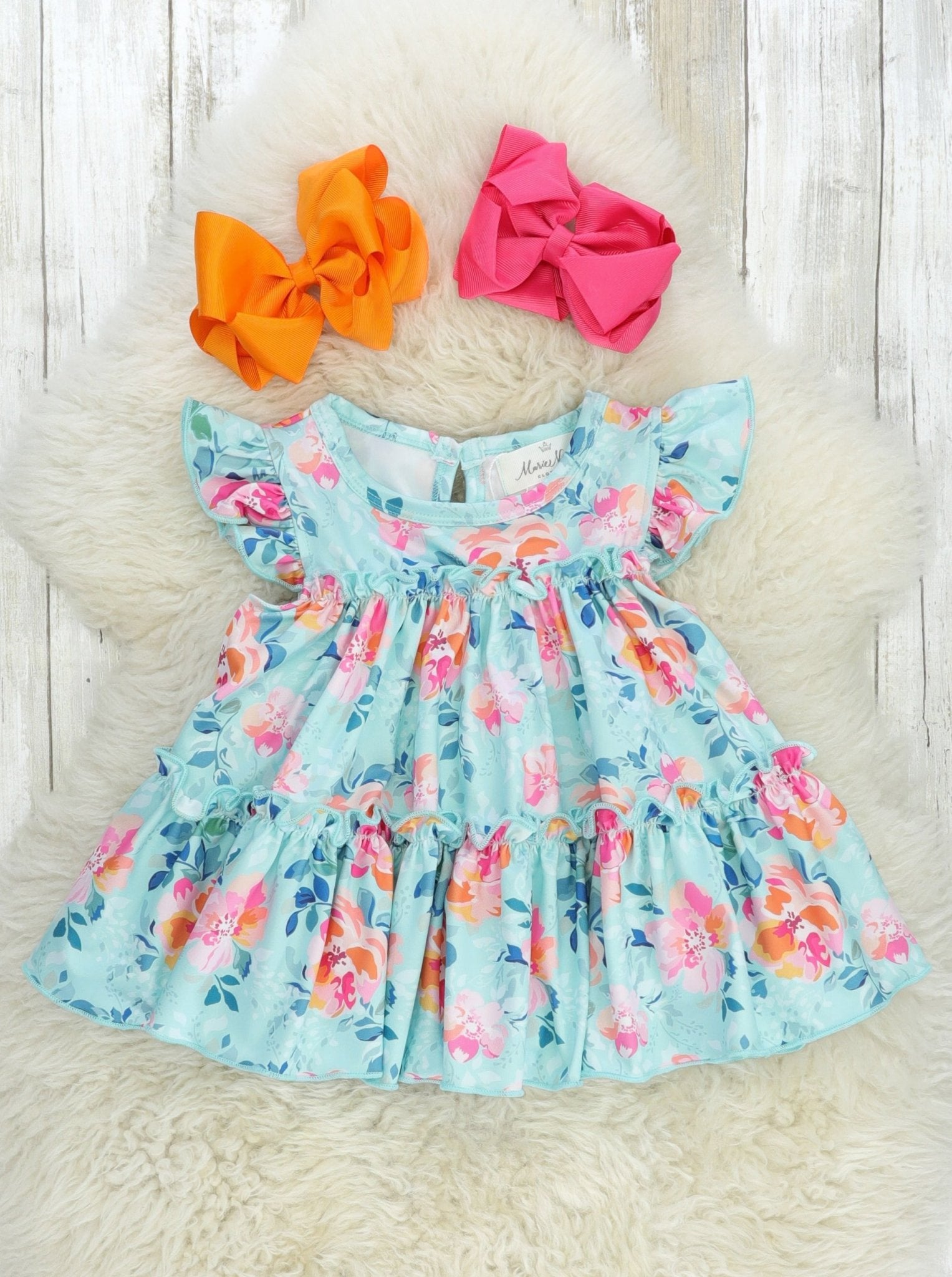 Tiered Ruffle Tunic - Pink Anemone - Marie Nicole Clothing