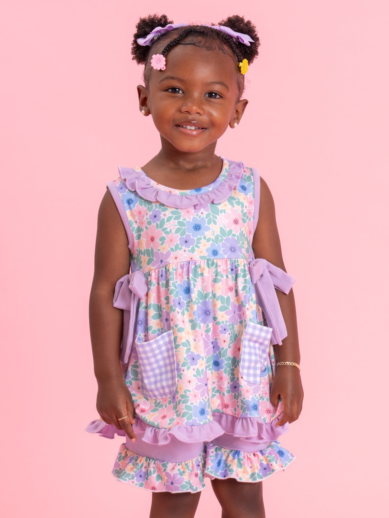 Pink Birthday Girl Smocked Dress - Marie Nicole Clothing Pink Birthday Girl Smocked Dress - Marie Nicole Clothing