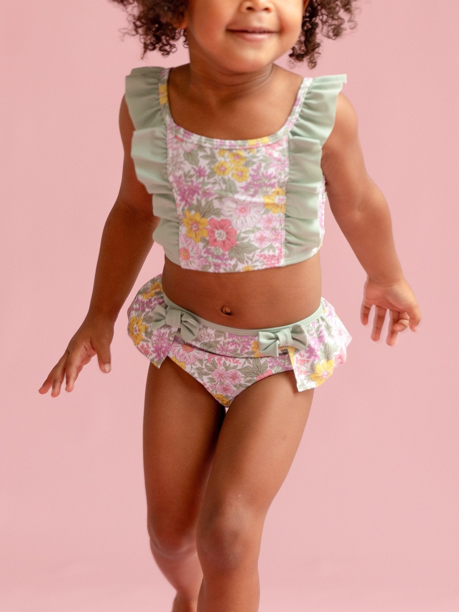 Blossom in the Sun Ruffle Swimsuit - Marie Nicole Clothing
