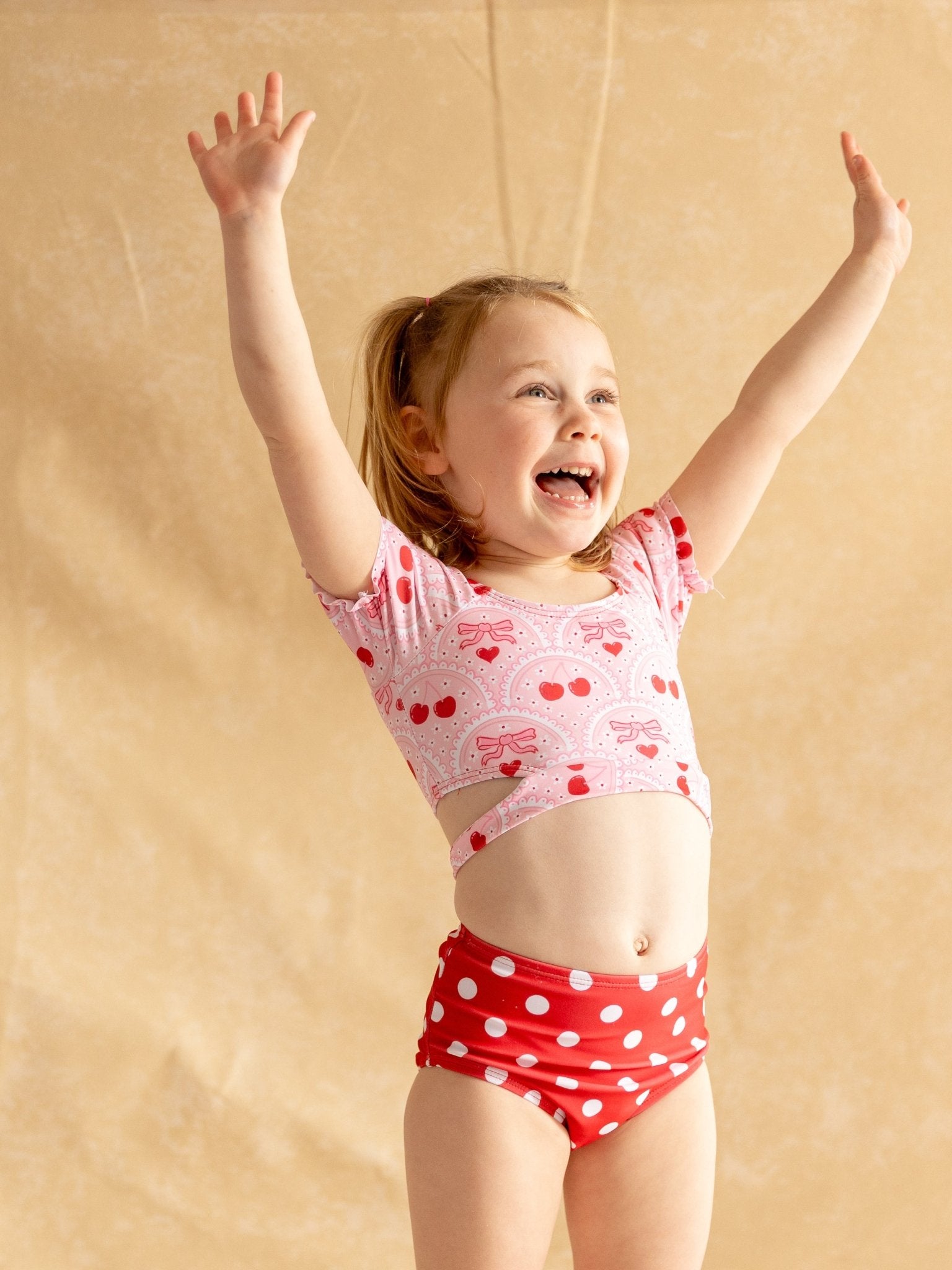 Cherry on Top Polka Dot Swimsuit - Marie Nicole Clothing