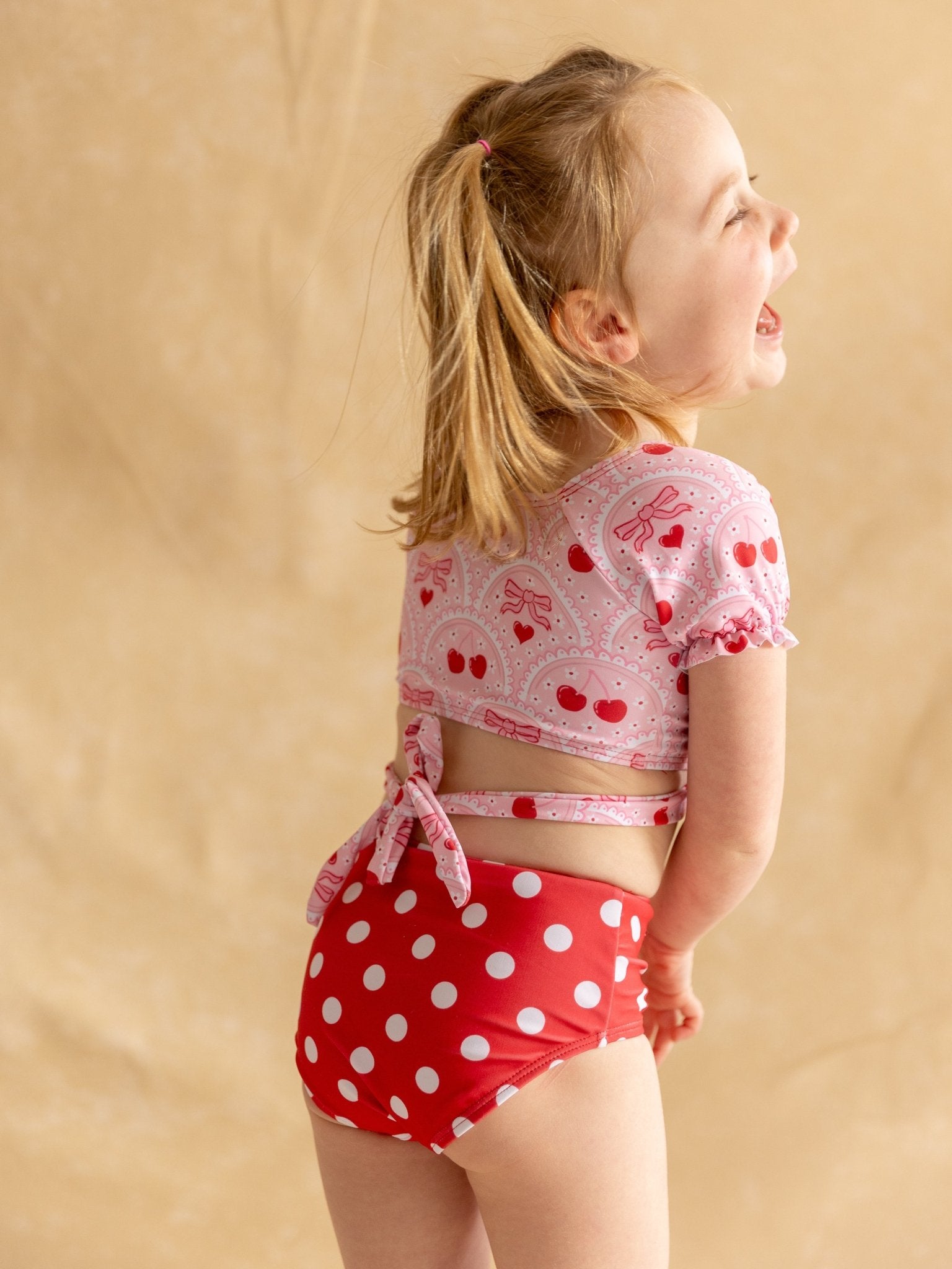 Cherry on Top Polka Dot Swimsuit - Marie Nicole Clothing