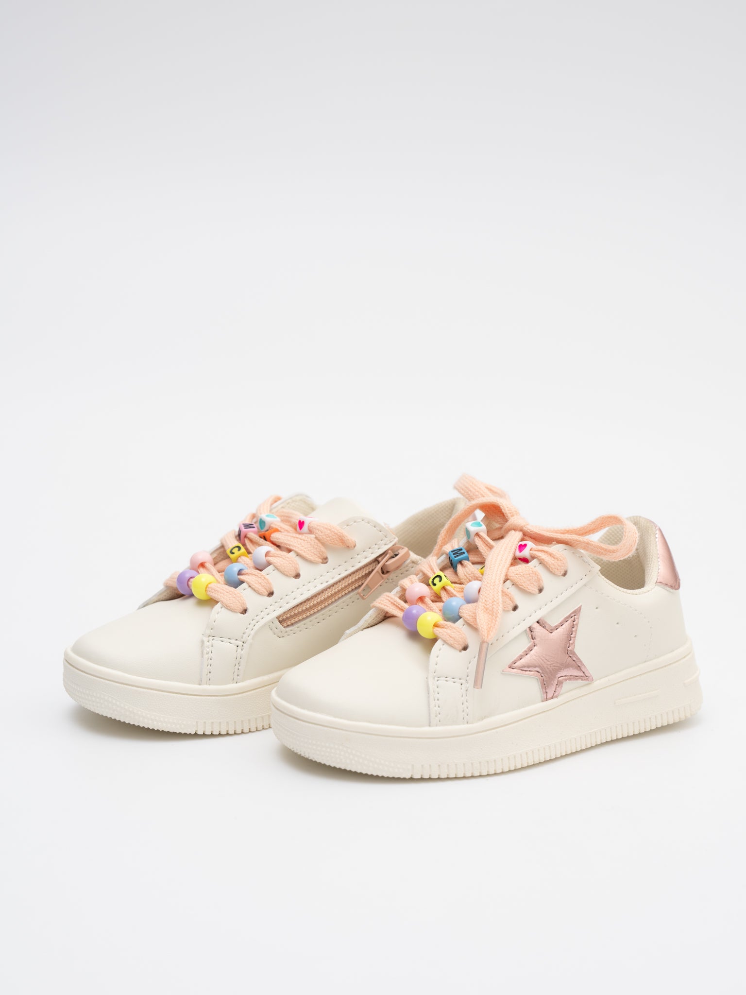 Girls' Sparkle Star Sneaker - Pink Shimmer - Marie Nicole Clothing
