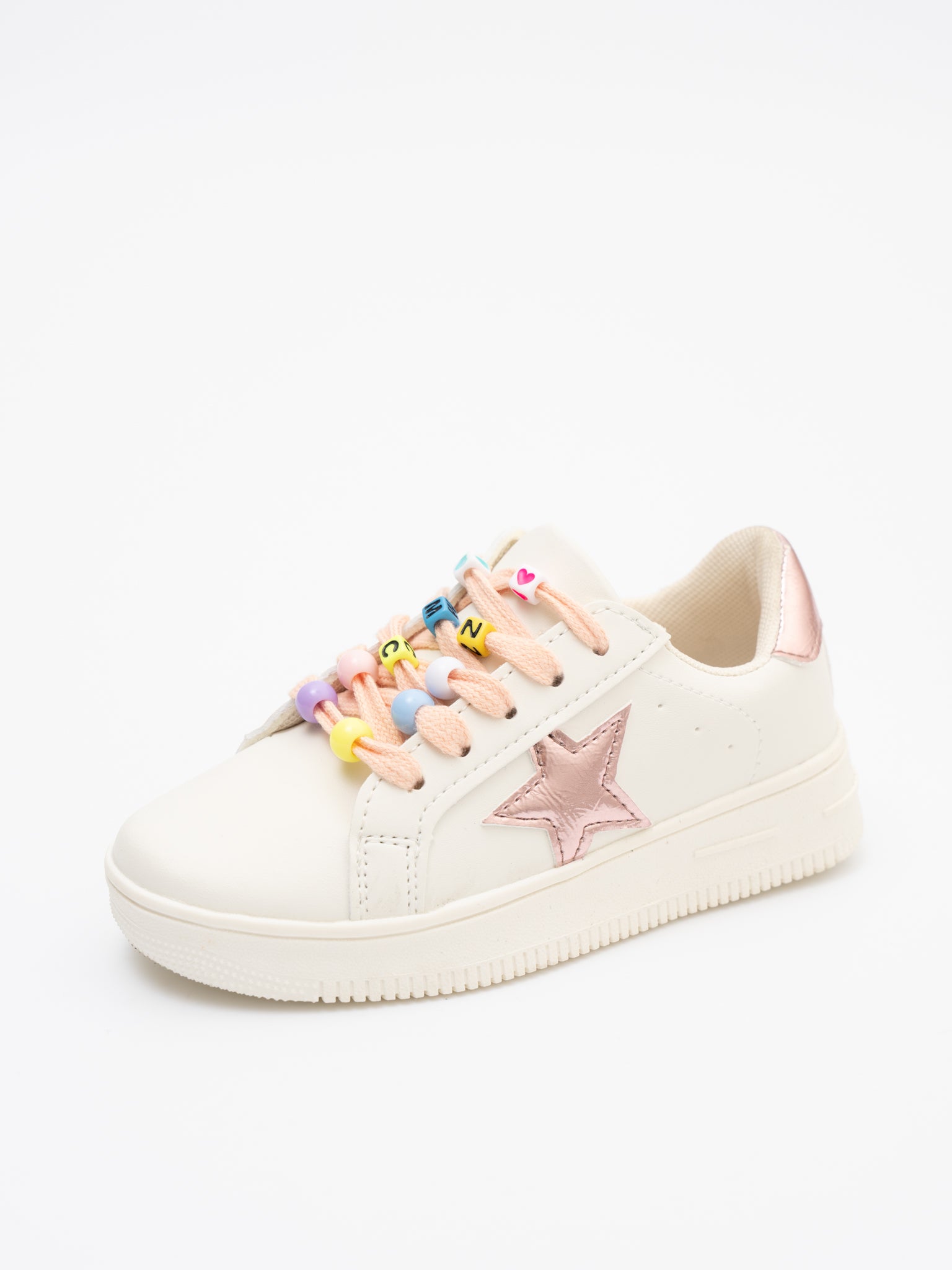 Girls' Sparkle Star Sneaker - Pink Shimmer - Marie Nicole Clothing
