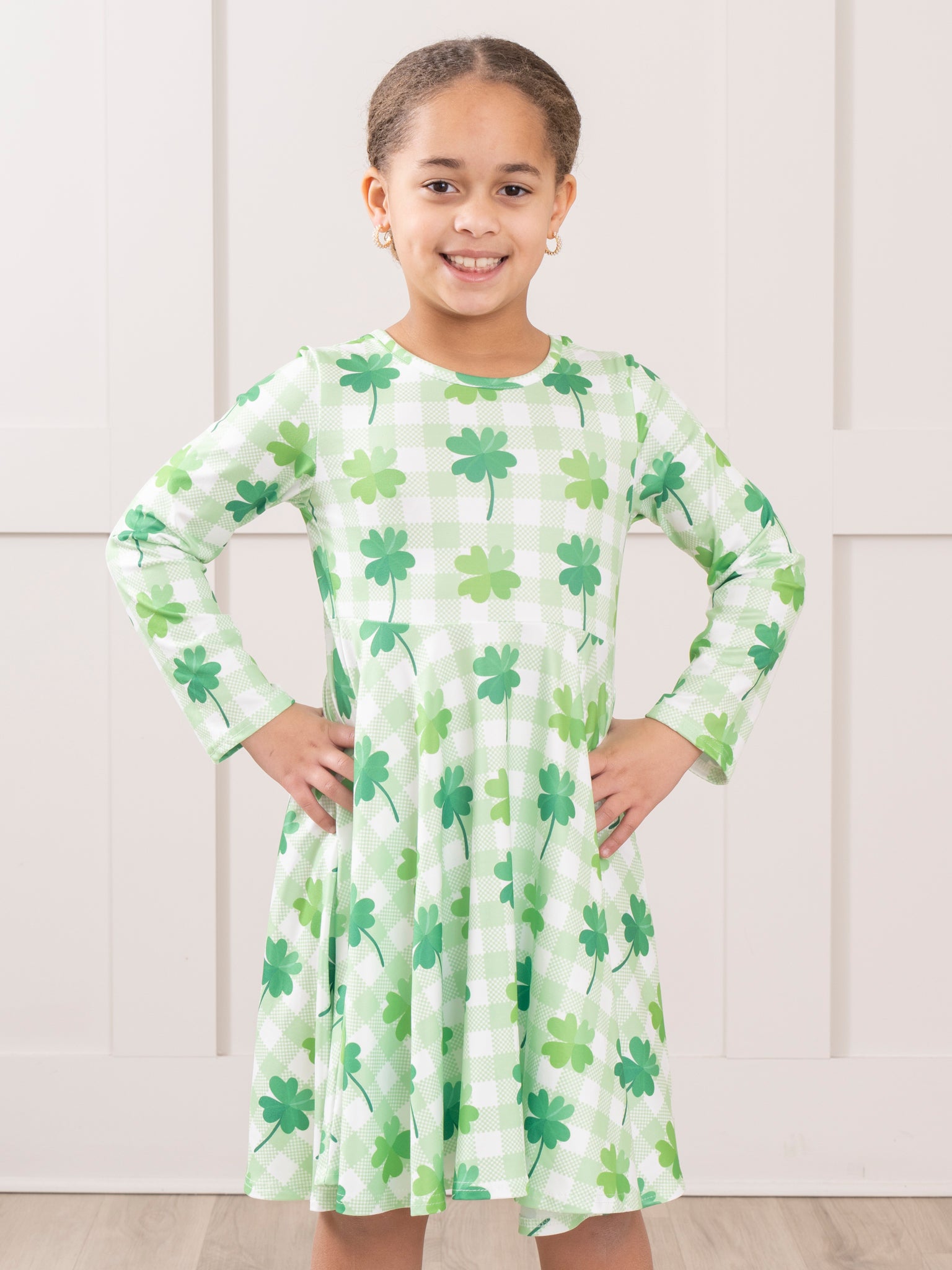 Shamrock Gingham Swing Dress Shamrock Gingham Swing Dress