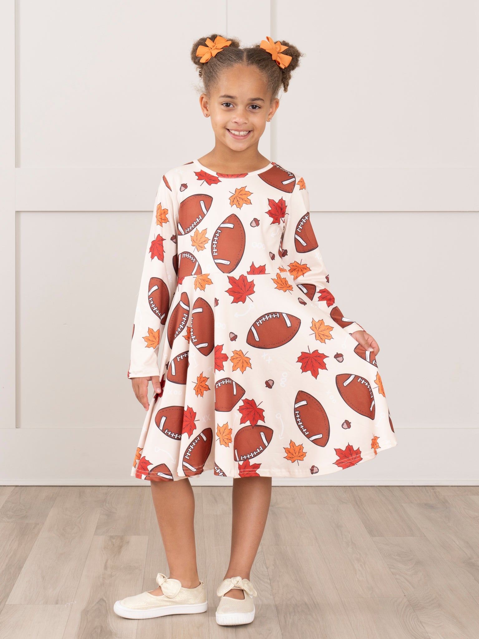 Football Season Swing Dress - Marie Nicole Clothing