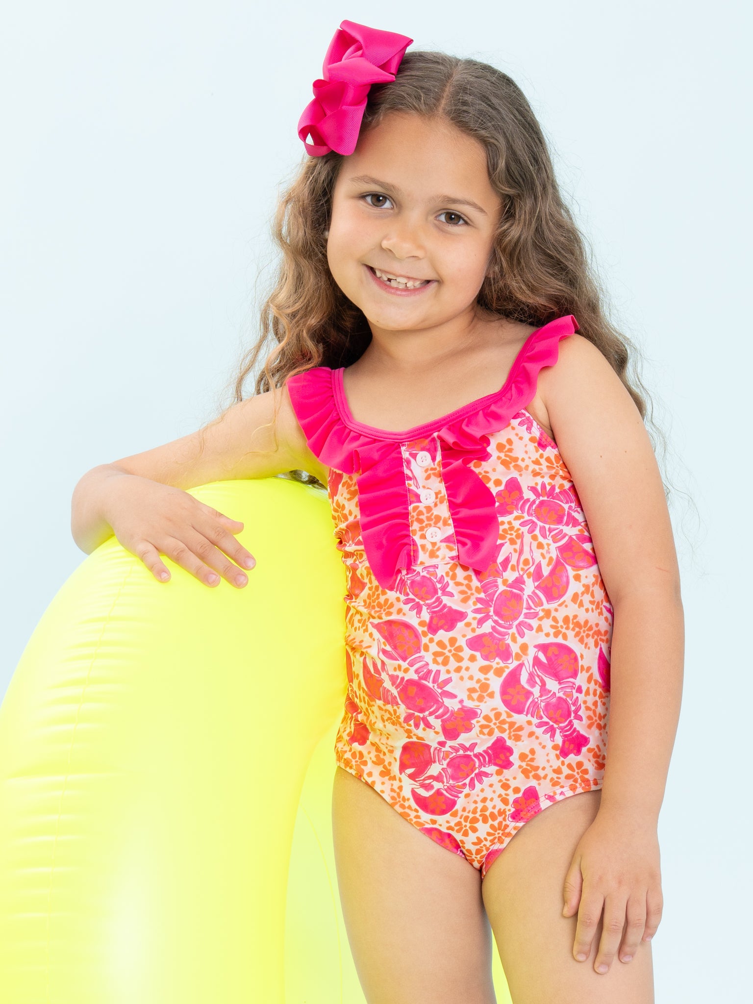 Little Lobster Ruffle Swimsuit - Marie Nicole Clothing