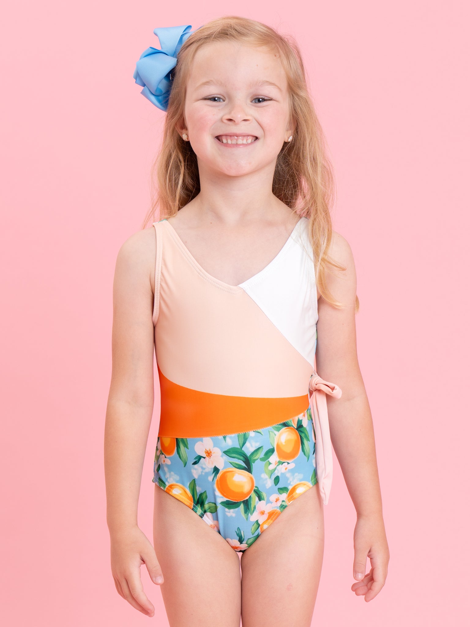 Orchard Breeze Floral Ruffle Swimsuit - Girl - Marie Nicole Clothing