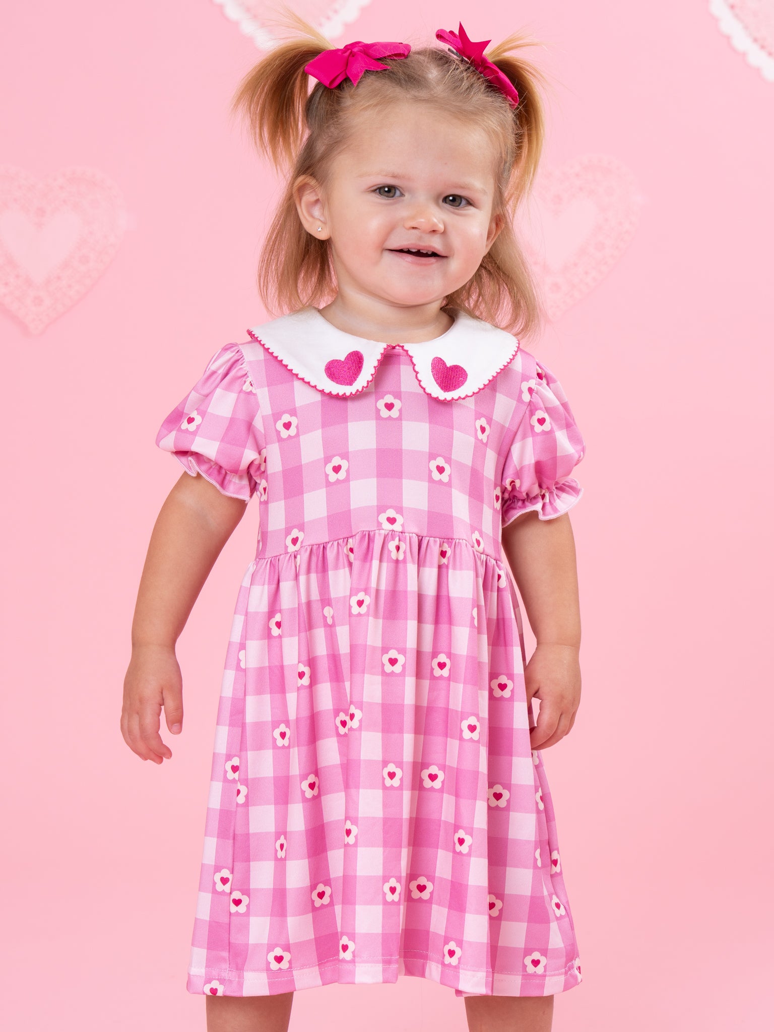Heart to Heart Embroidered Dress - Marie Nicole Clothing XXXS(6/12mos) Heart to Heart Embroidered Dress - Marie Nicole Clothing XXXS(6/12mos)